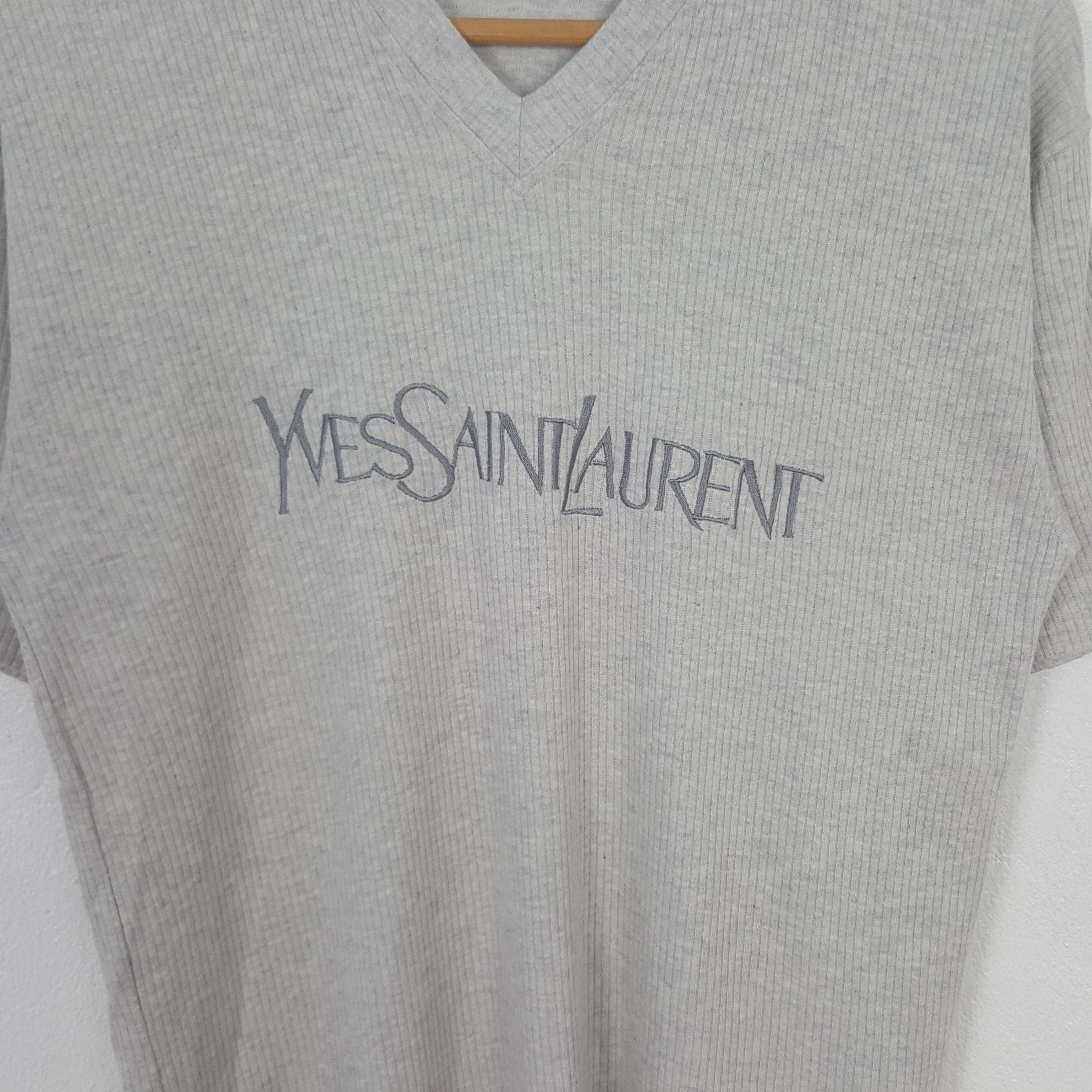 Yves Saint Laurent Vintage Yves Saint Laurent Designer Tshirt C312N44 Size US M / EU 48-50 / 2 - 2 Thumbnail