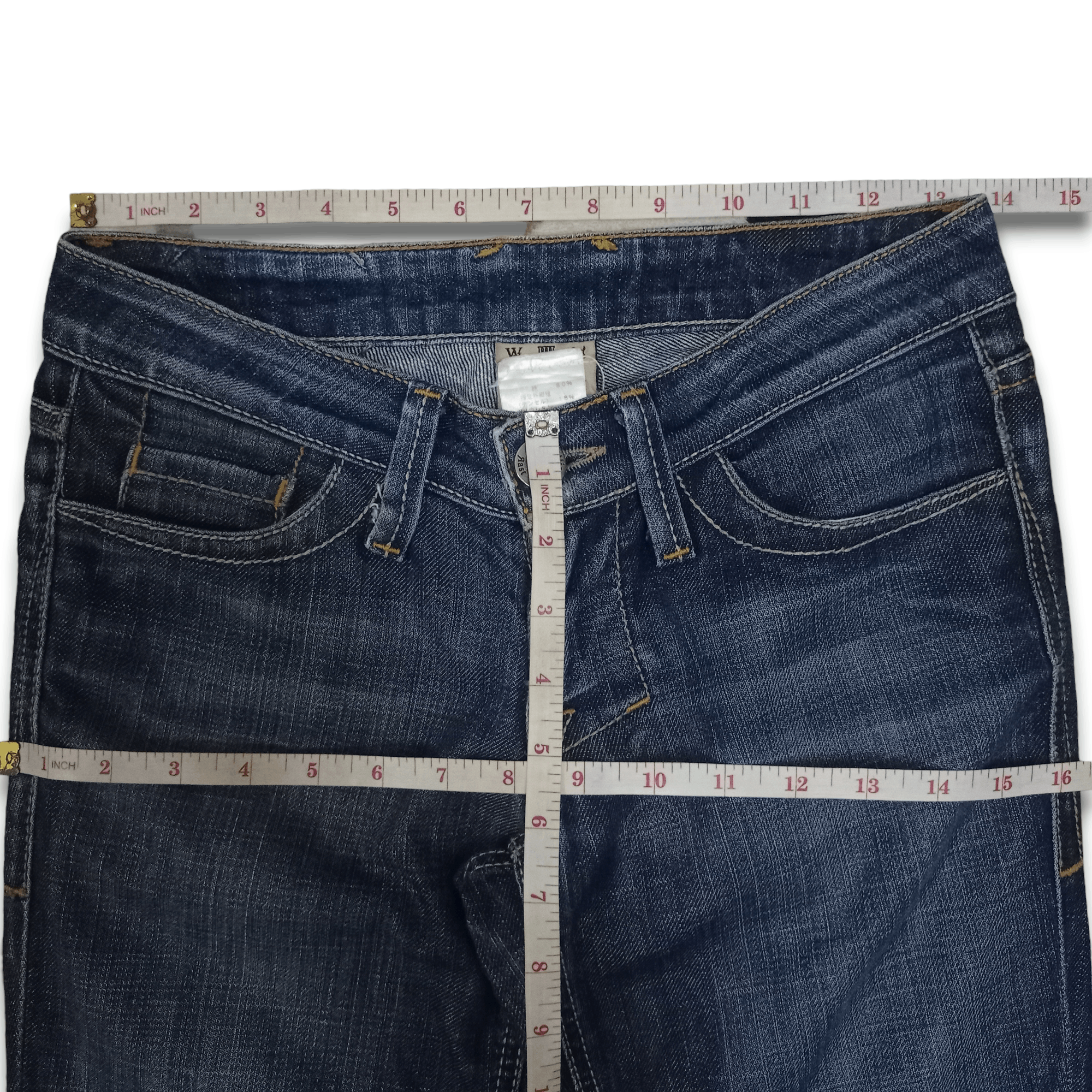 William Rast Vintage William Rast Faded Blue Wash Lean Flare Jeans 27x34 Size US 27 - 9 Thumbnail