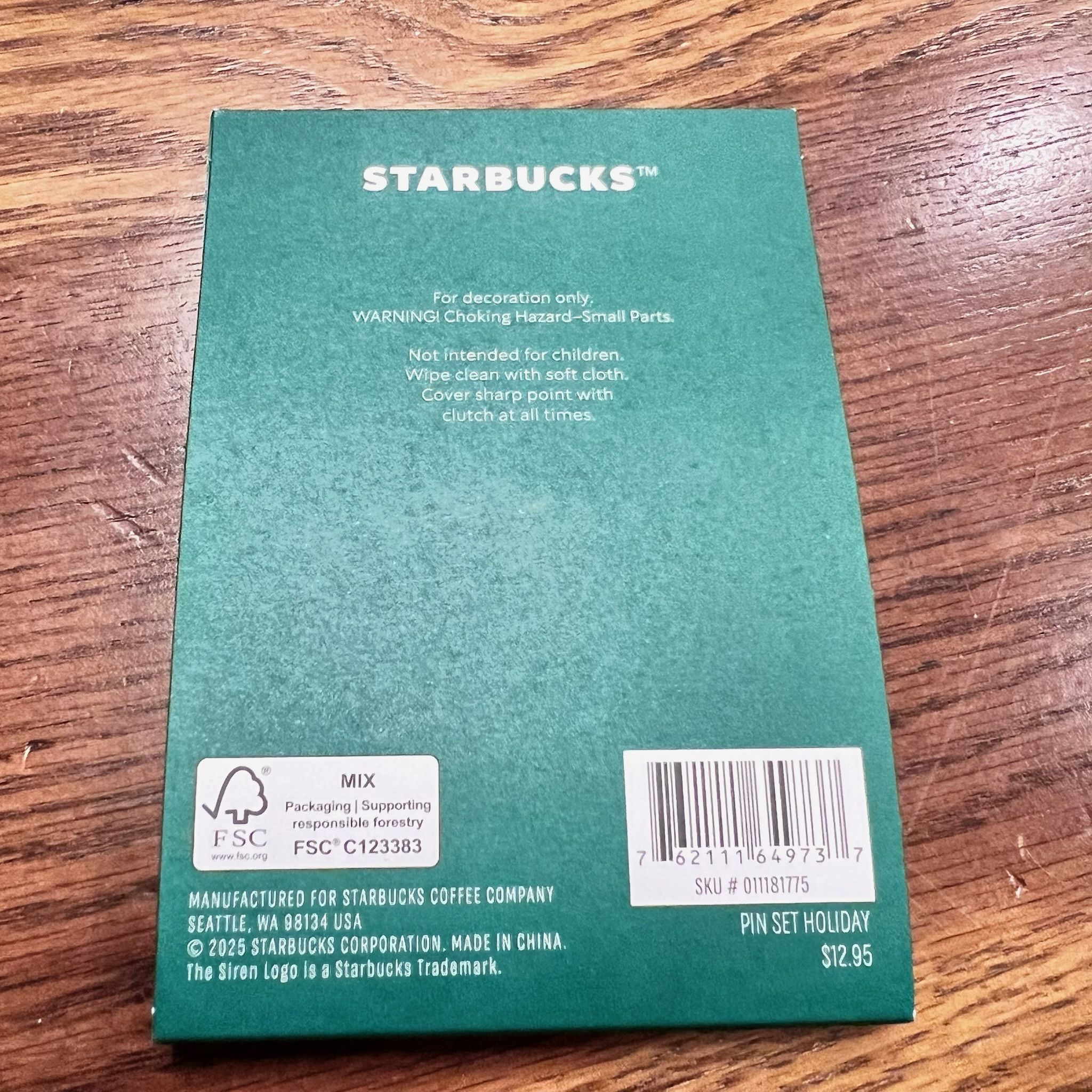 Other NEW Starbucks 2025 Holiday Enamel 3 Pin Set Size ONE SIZE - 2 Thumbnail