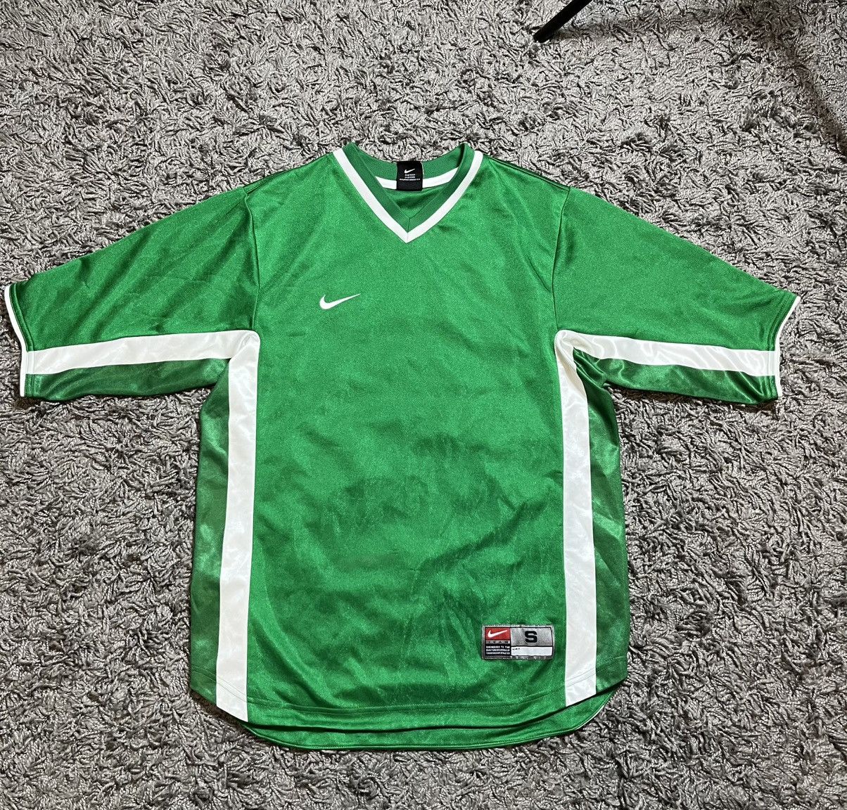 Nike × Vintage NIKE VINTAGE 00s SOCCER FOOTBALL BLANK JERSEY DRILL SHIRT Size US S / EU 44-46 / 1 - 1 Thumbnail