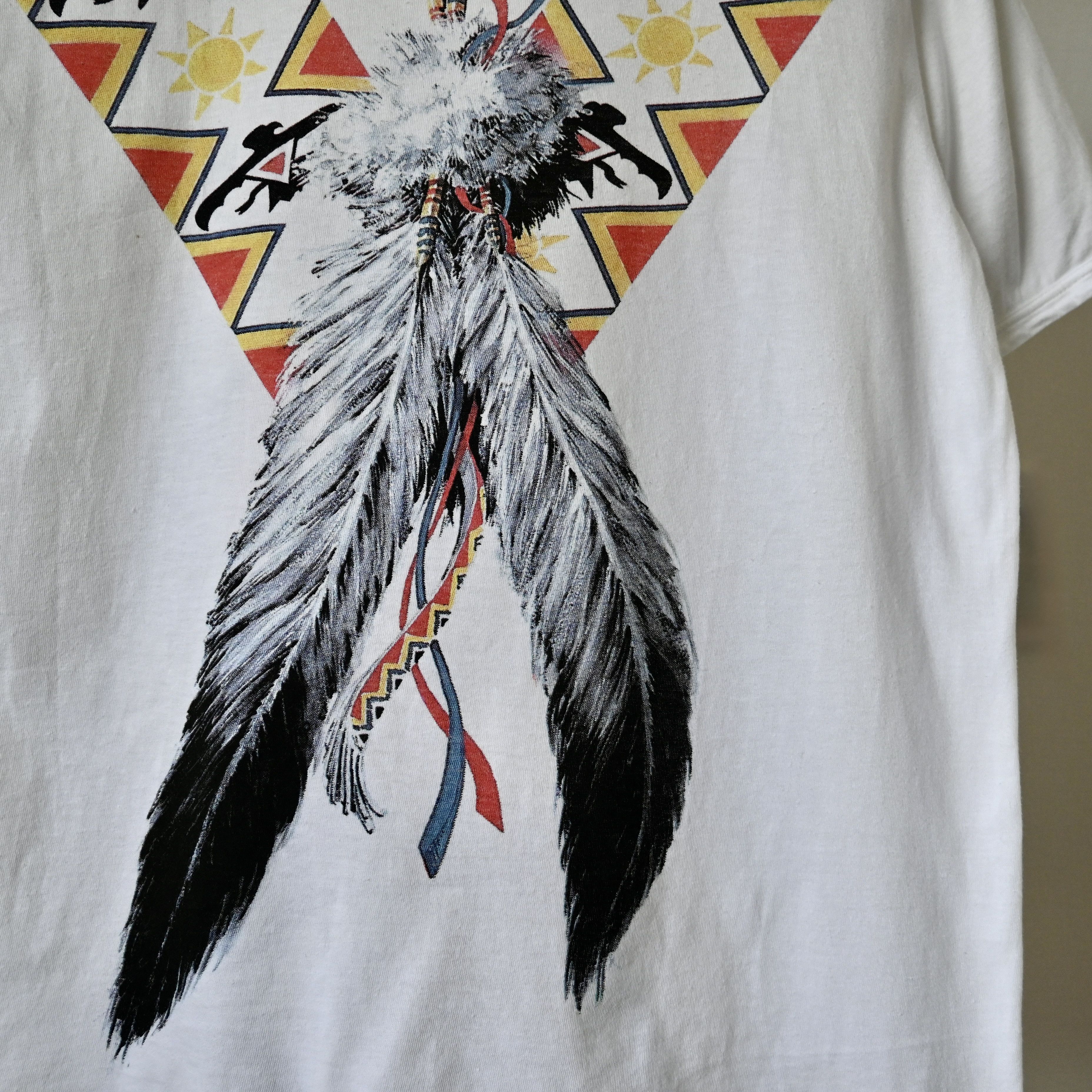 Vintage VTG 2000s HUNTING WORLD tribal chief T-shirt, made in Italy Size US L / EU 52-54 / 3 - 5 Thumbnail