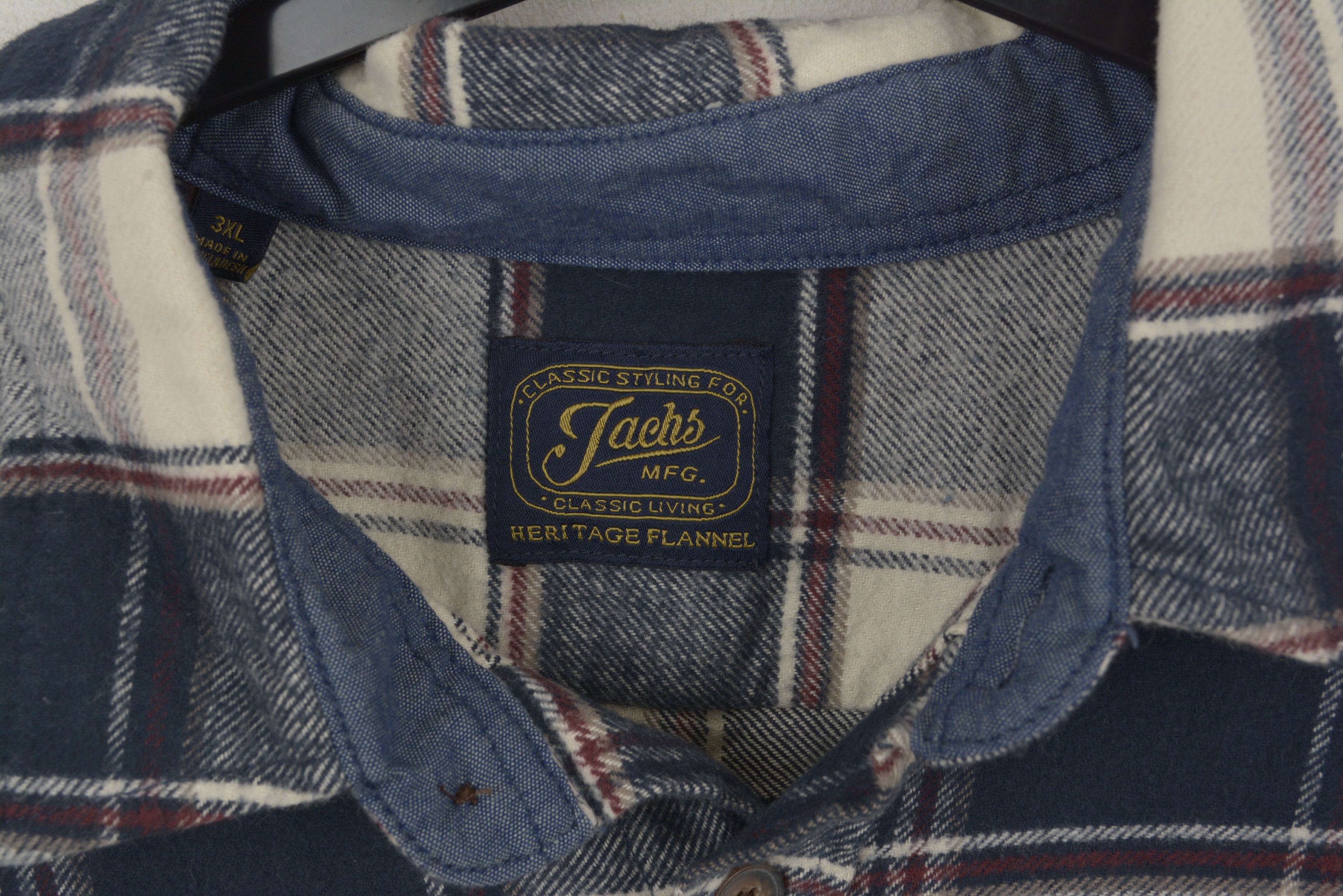J.A.C.H.S. Mfg. Co. Heritage Flannel Shirt men's 3XL Cotton Brushed over shirt Size US XXL / EU 58 / 5 - 4 Thumbnail