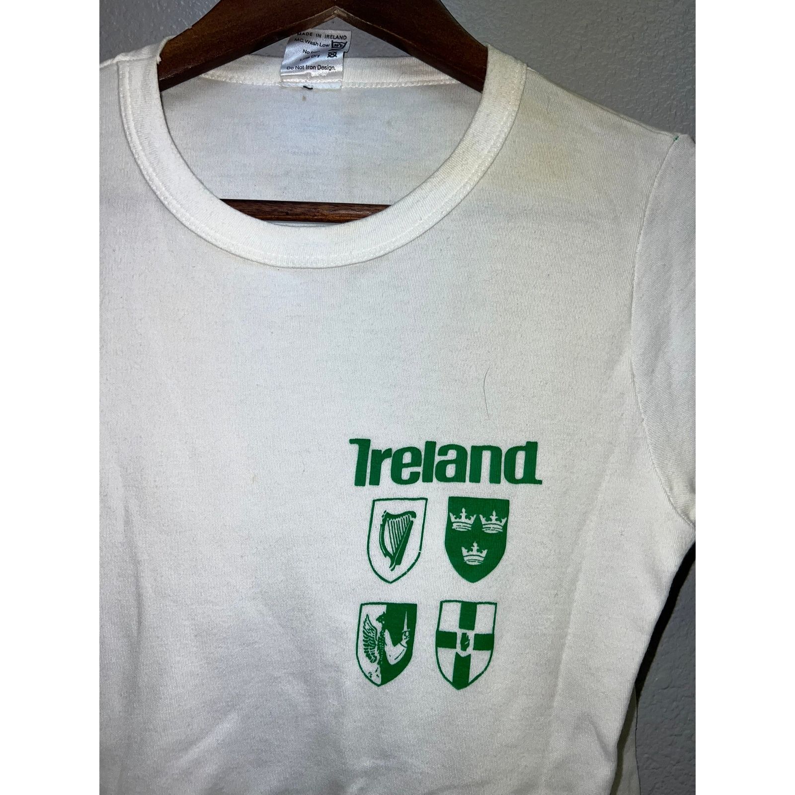 Vintage Vintage Ireland Shirt Rock House Emblem White 70s Tee Small Size US S / EU 44-46 / 1 - 2 Thumbnail