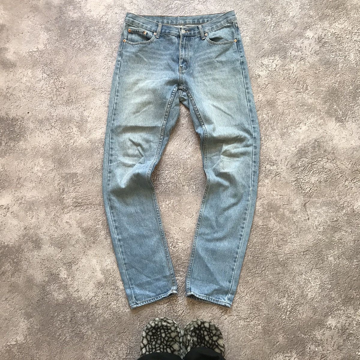 Vintage Vintage 90s Thrashed Distressed Low Rise Flared Jeans Y2K 27 Size US 27 - 2 Thumbnail