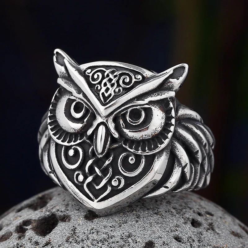 Japanese Brand × Jewelry × Vintage Owl Head Ring Size ONE SIZE - 2 Thumbnail