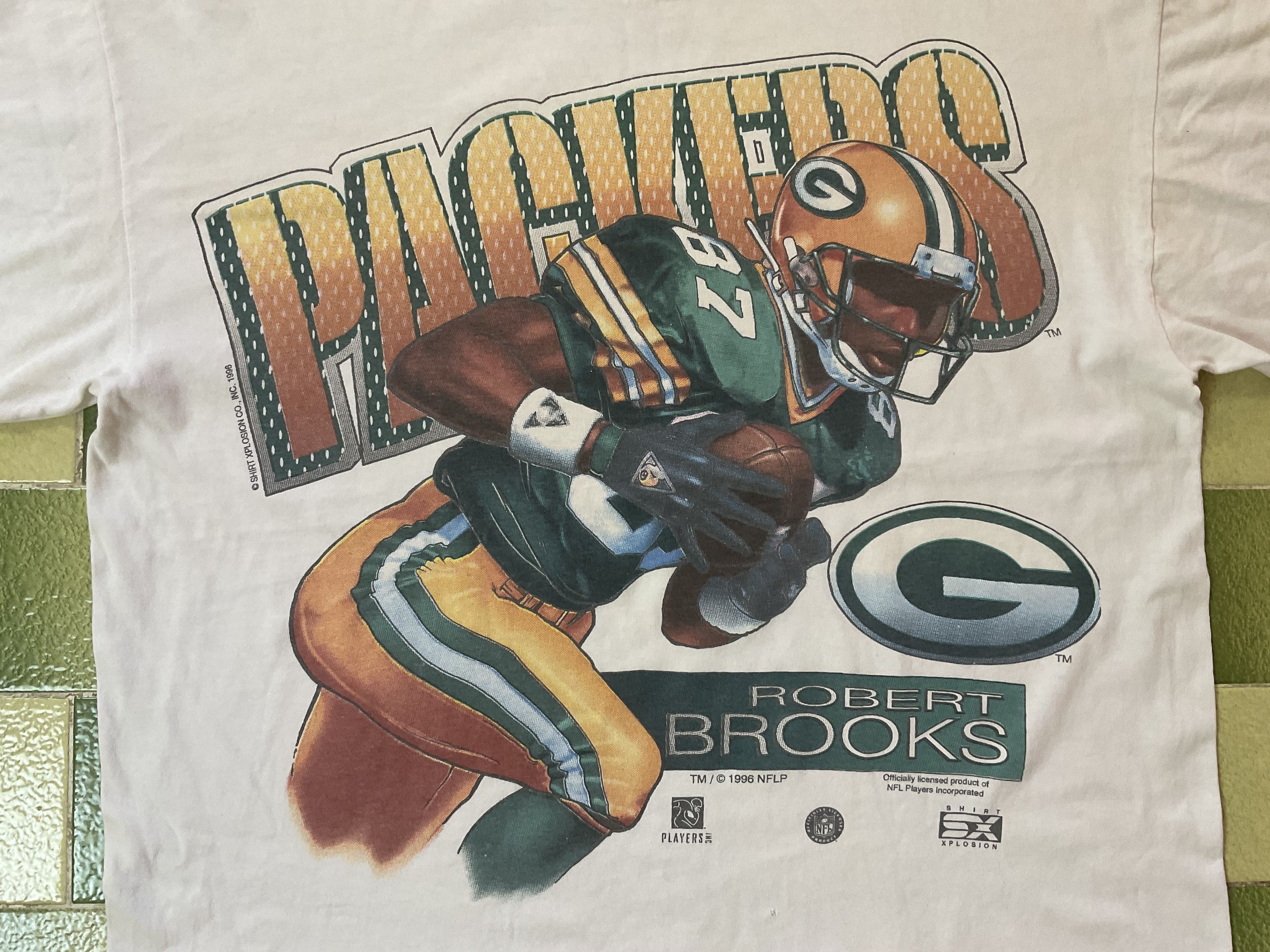 NFL Vintage 1996 NFL Green Bay Packers Robert Brooks T-Shirt Size US L / EU 52-54 / 3 - 2 Thumbnail