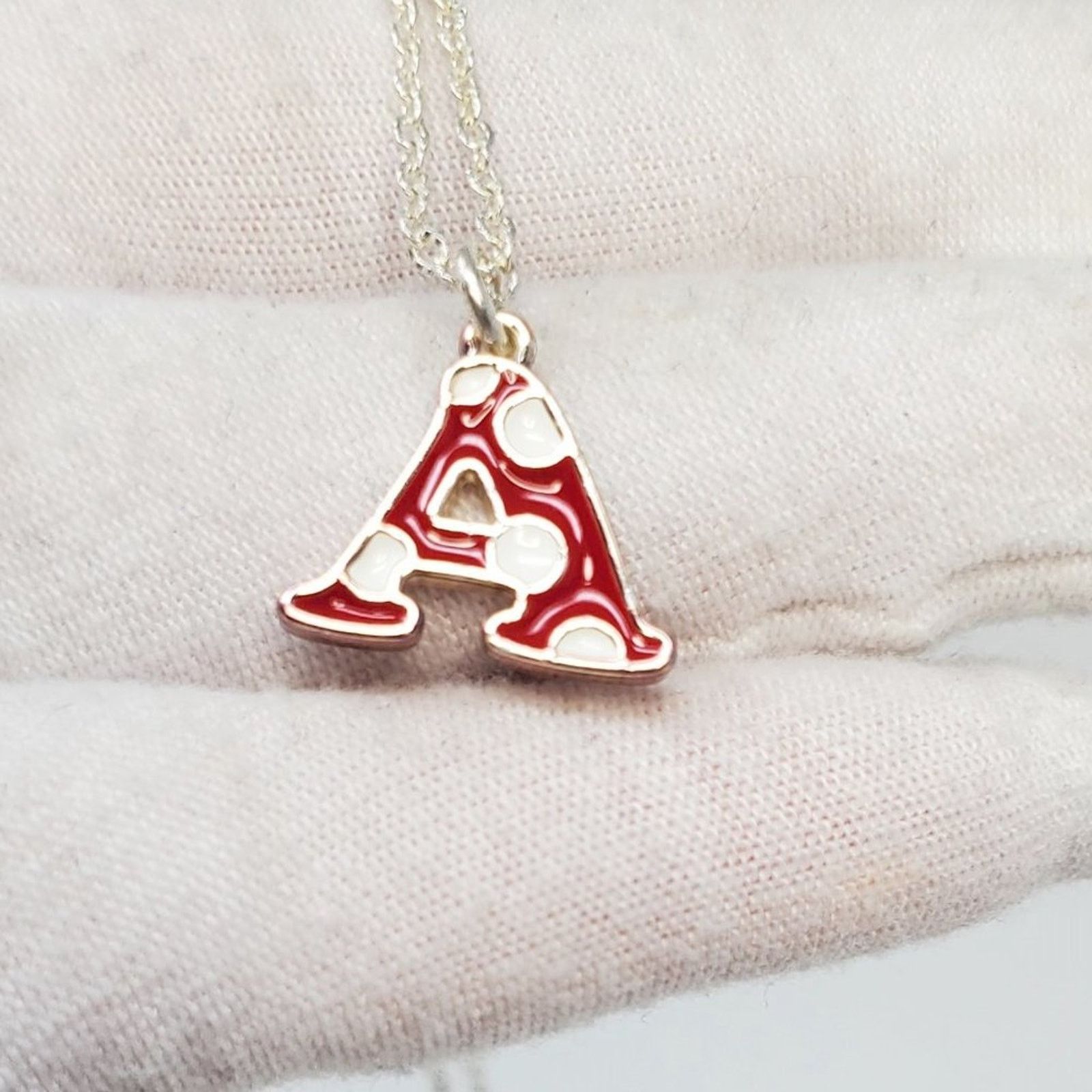 Disney Disney Minnie Mouse Polka Dot Initial A Enamel Necklace Size ONE SIZE - 7 Thumbnail