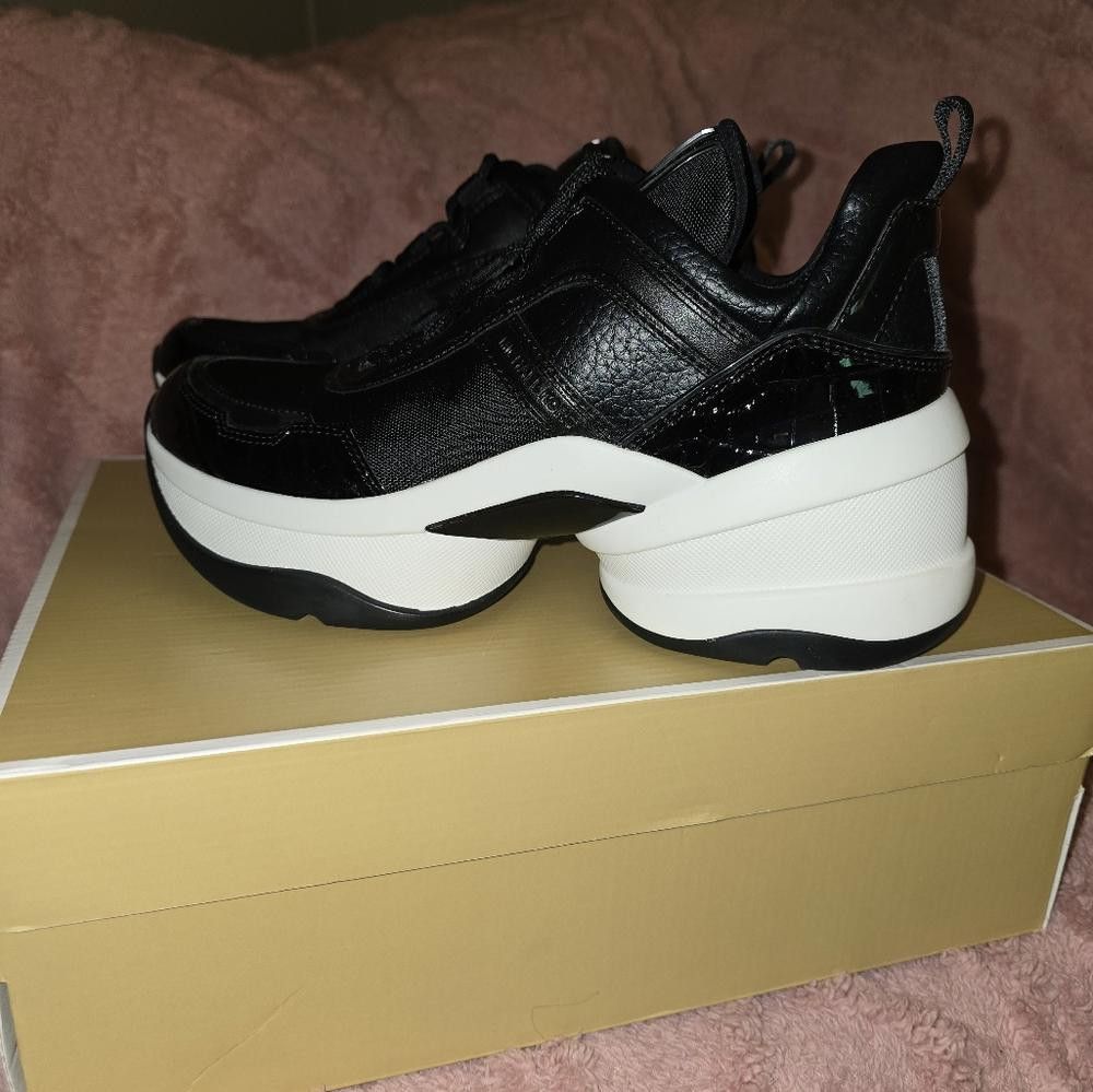 Michael Kors Olympia Mixed-Media Trainer Size US 8 / IT 38 - 4 Thumbnail