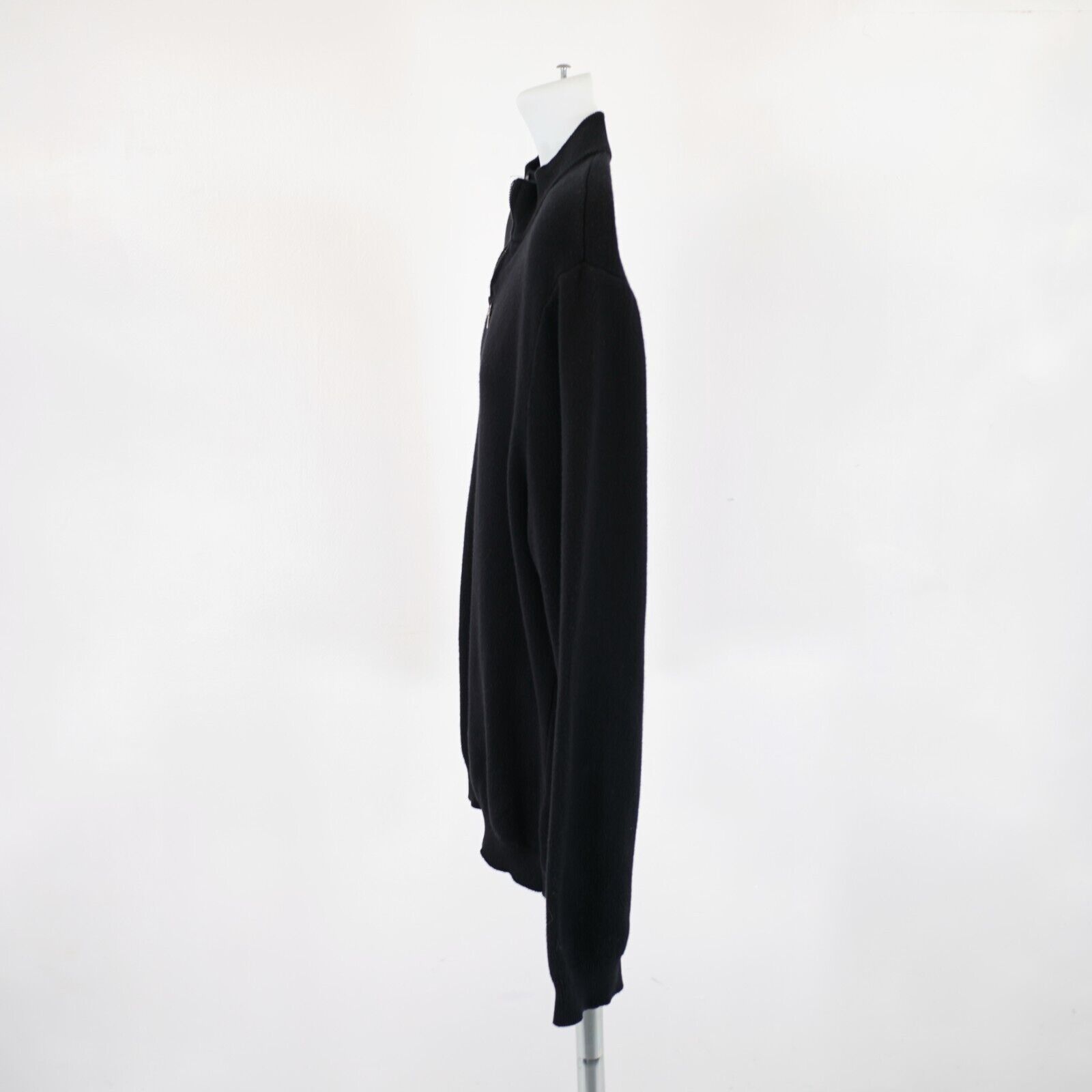 Forever 21 Forever 21 Large Black 1/4 Zip Sweater Long Sleeve Pullover Size US L / EU 52-54 / 3 - 6 Thumbnail