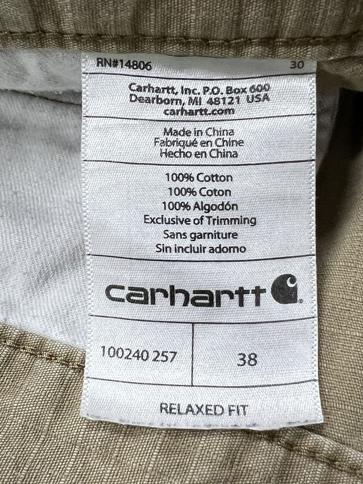 Carhartt Carhartt Relaxed FitWork Shorts Size US 38 / EU 54 - 2 Thumbnail