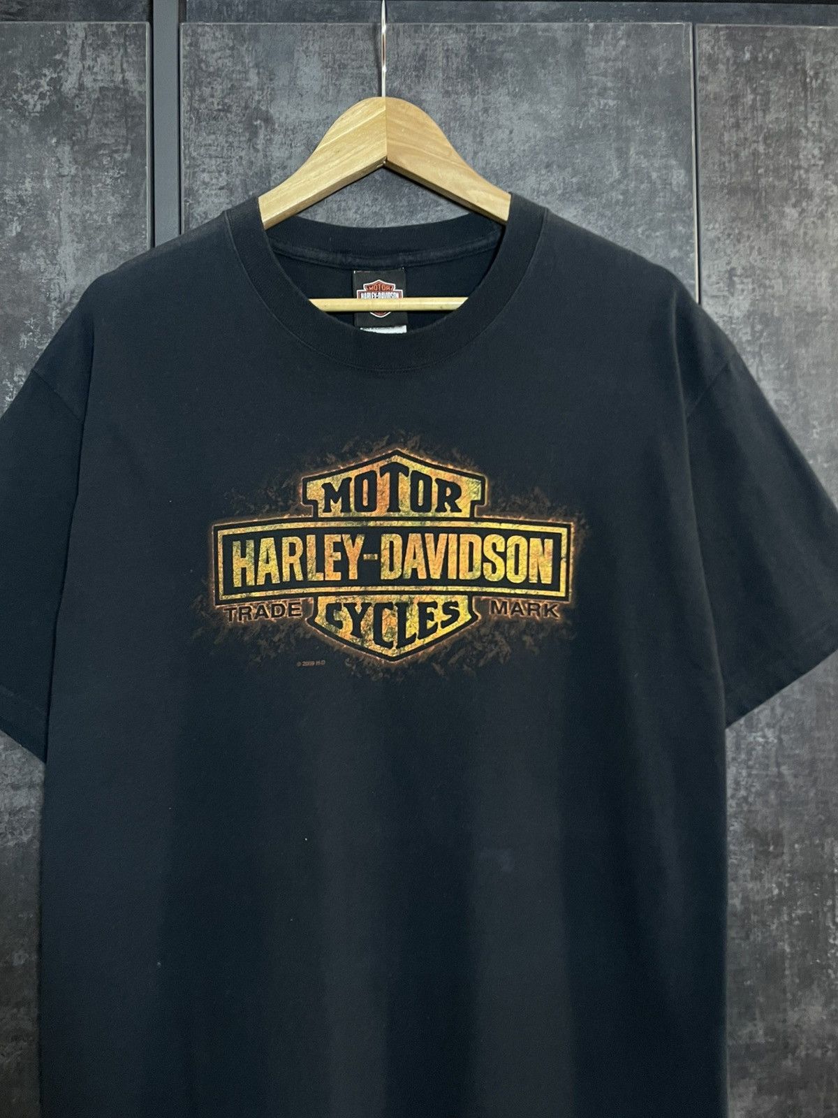Harley Davidson Vintage Harley Davidson Big Logo Flame T-shirt 3d Emblem 90s Size US L / EU 52-54 / 3 - 3 Thumbnail