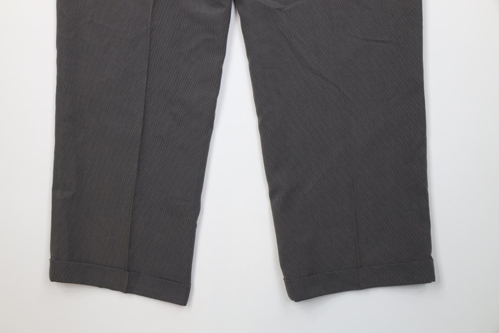 Vintage Vintage 90s Streetwear Gabardine Houndstooth Wide Leg Pants Size US 36 / EU 52 - 14 Thumbnail