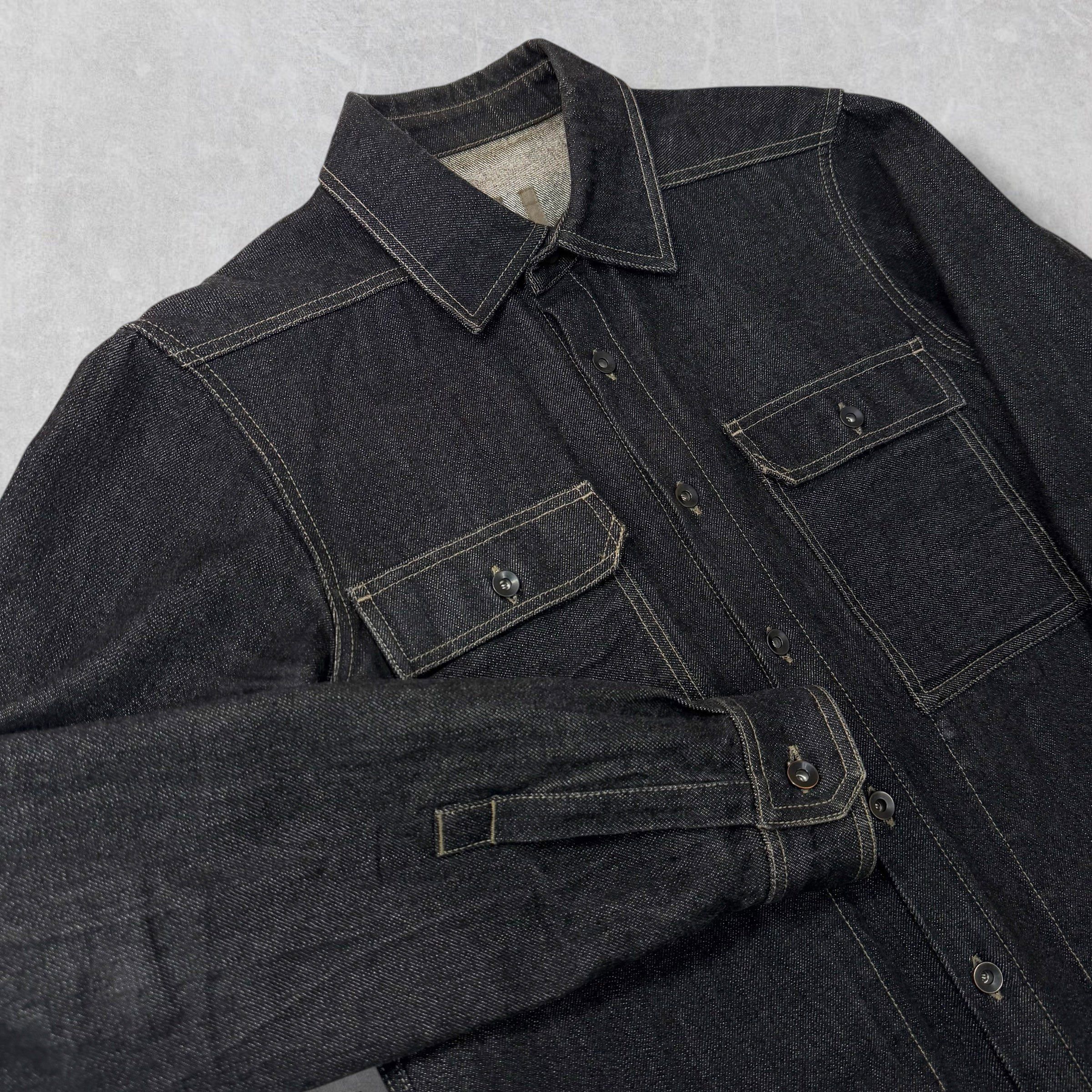 Rick Owens Rick Owens DRKSHDW Raw Indigo Overshirt S (M) Size US M / EU 48-50 / 2 - 2 Thumbnail