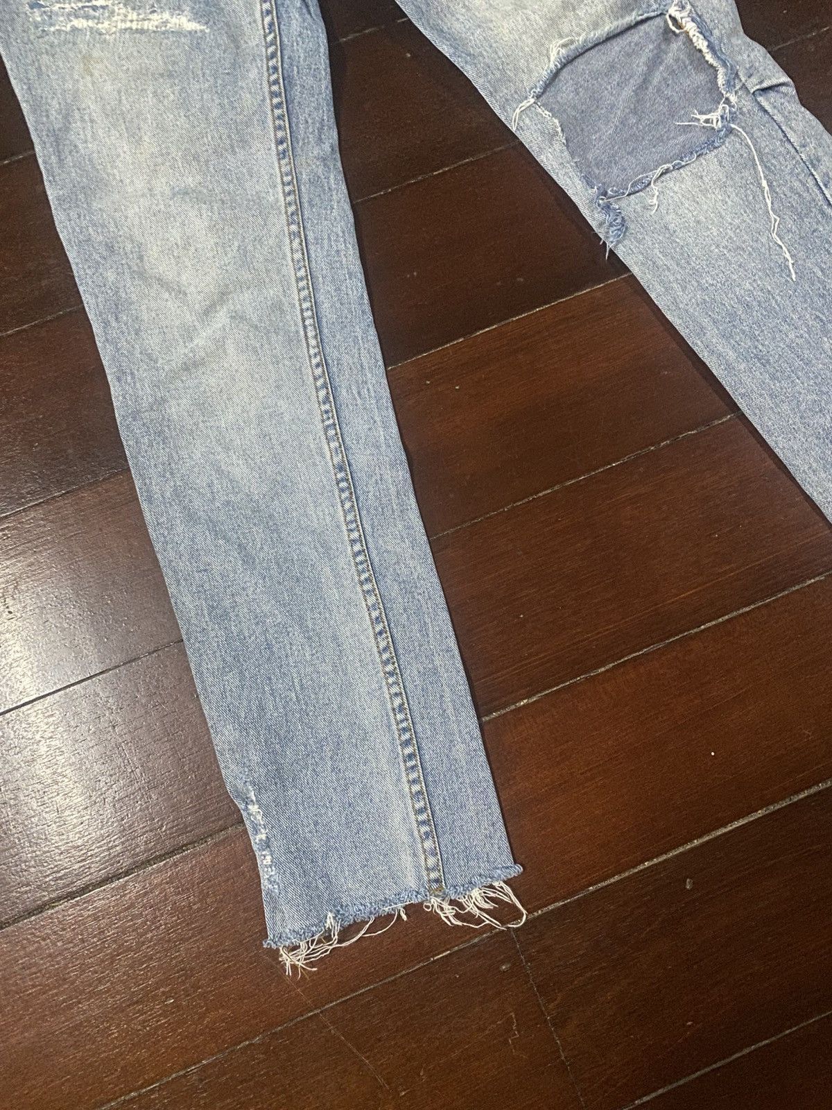 Ksubi Ksubi Jeans Mens Chitch Punk Thrashed Slim Blue distressed Size US 31 - 5 Thumbnail