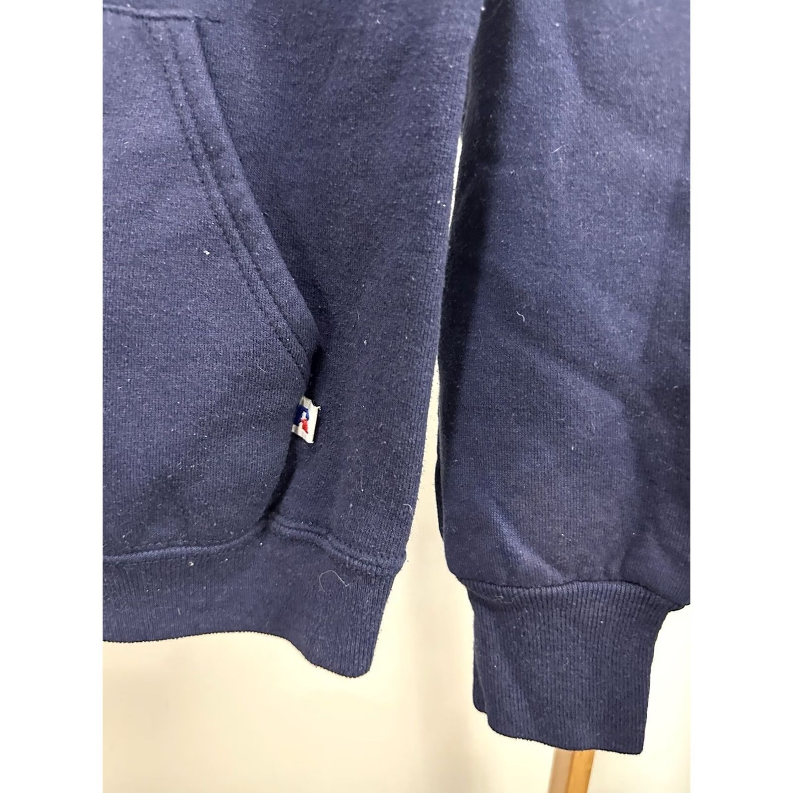 Russell Athletic VTG Russell Athletic Navy Blue Boxy Hoodie Sweatshirt M USA Menshoodie Size US M / EU 48-50 / 2 - 4 Thumbnail