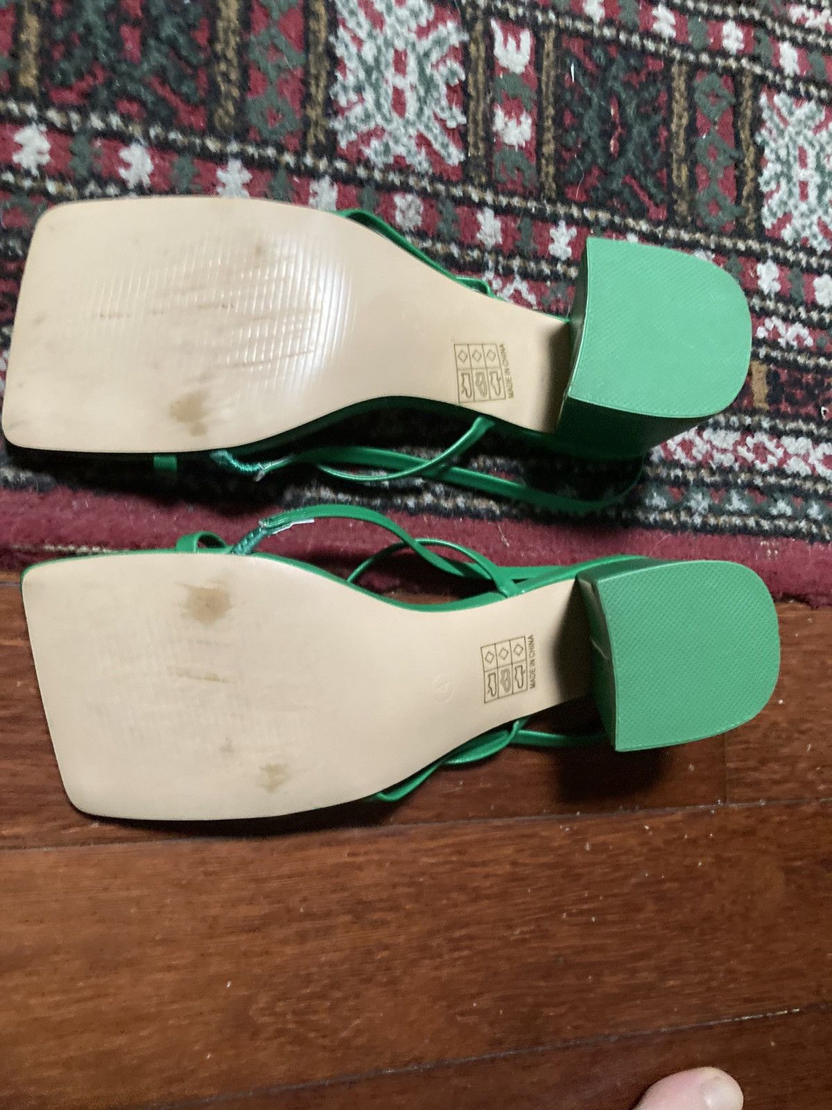 Other Green faux leather Public desire heels Size US 4 / IT 34 - 3 Thumbnail