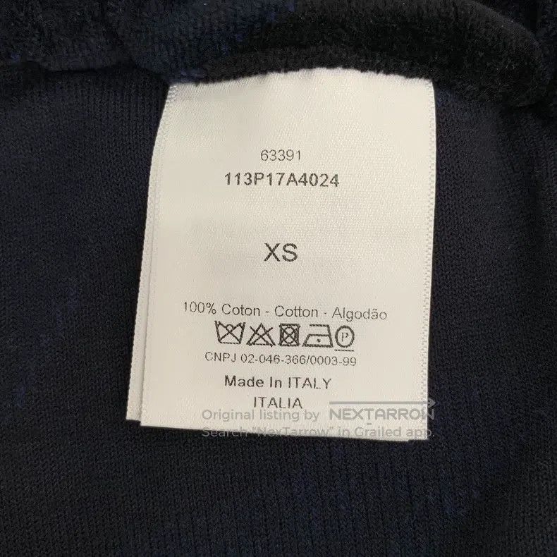 Dior Dior SizeXS Dark blue logo letter inlaid cotton drawstring Size 25" / US 0 / IT 36 - 6 Thumbnail
