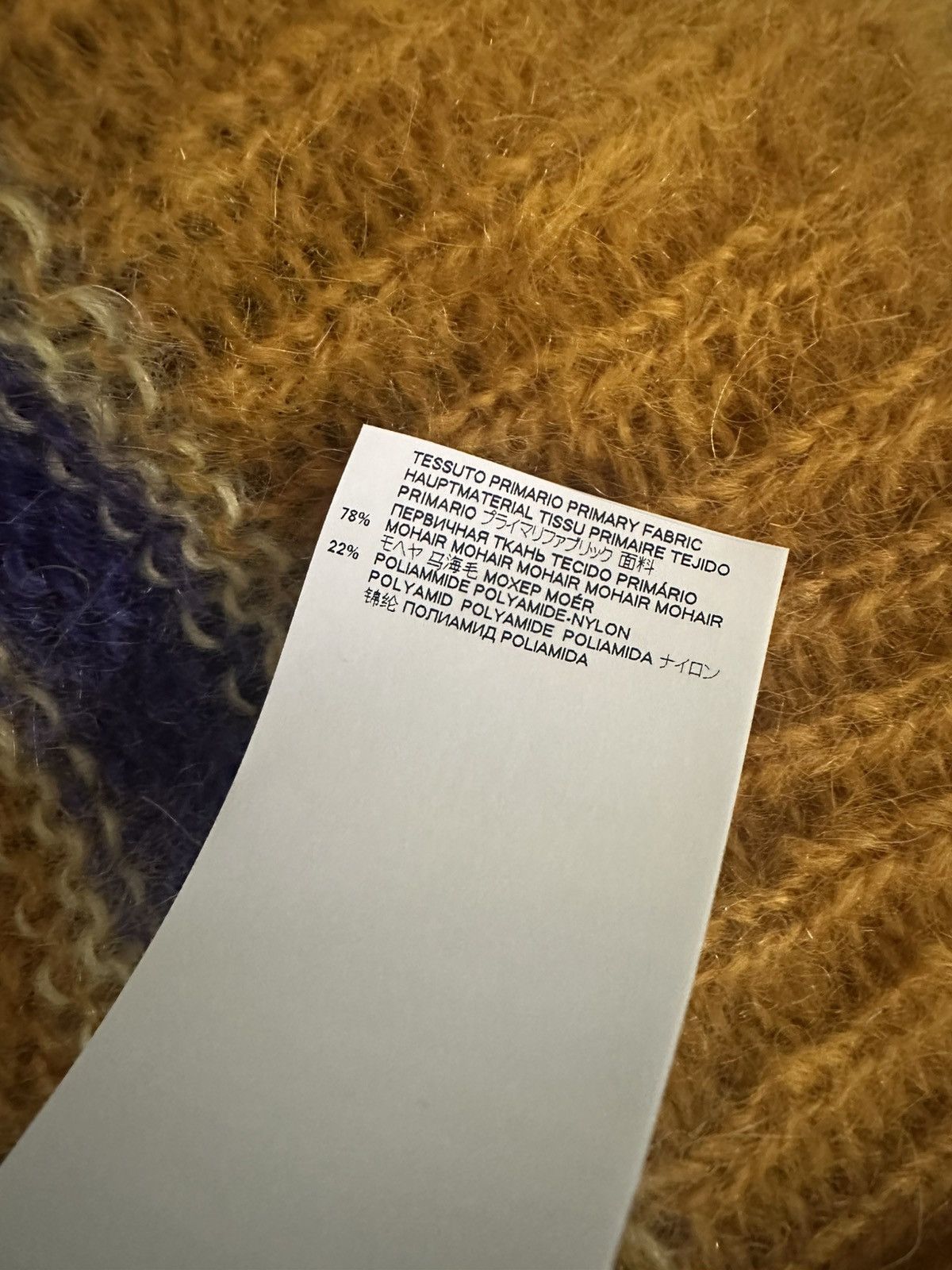 Marni Marni mohair men’s sweater gold purple sz 48 new Size US M / EU 48-50 / 2 - 9 Thumbnail