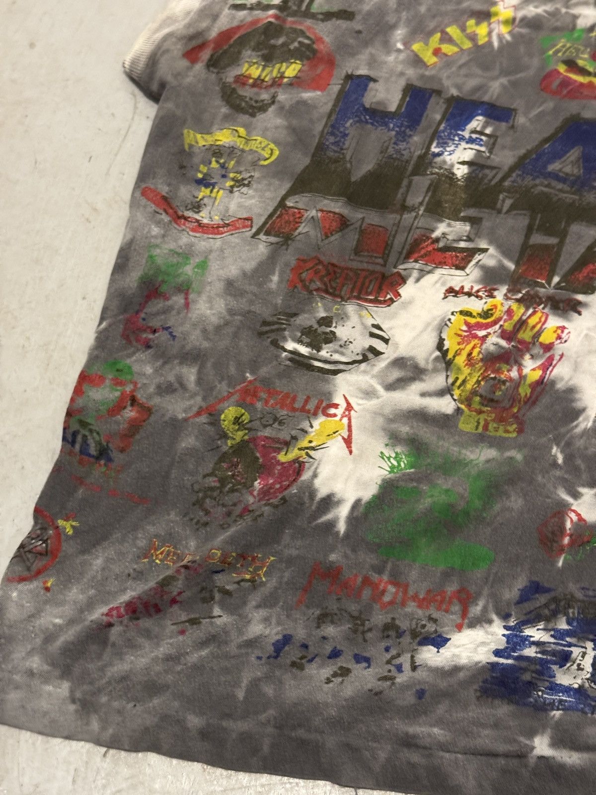 Band Tees × Vintage RARE* HEAVY METAL BAND 80s RAP ROCK HARDCORE TEE Size US XL / EU 56 / 4 - 3 Thumbnail