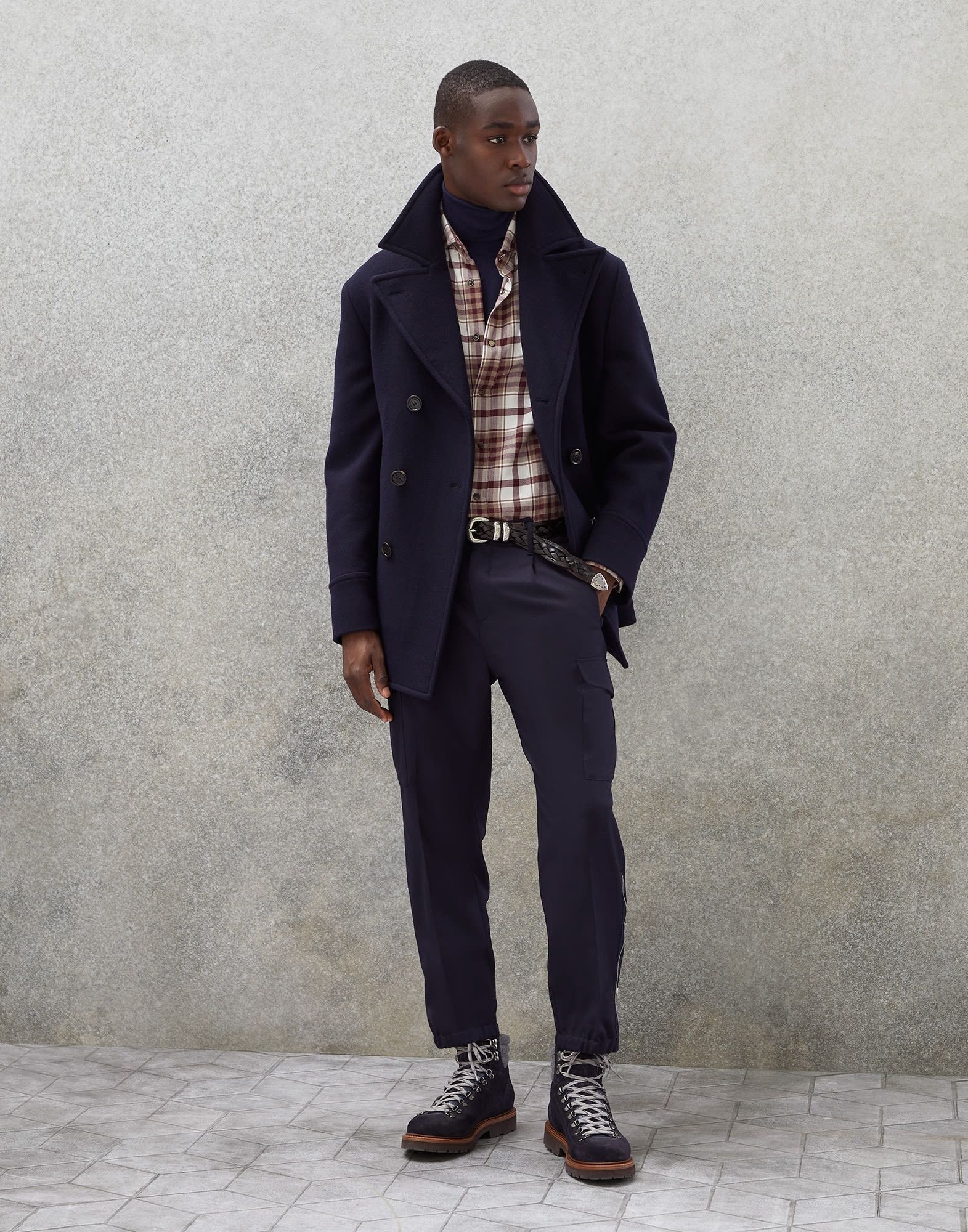 Brunello Cucinelli o1w1db10924 Caban in Navy Size US M / EU 48-50 / 2 - 5 Thumbnail