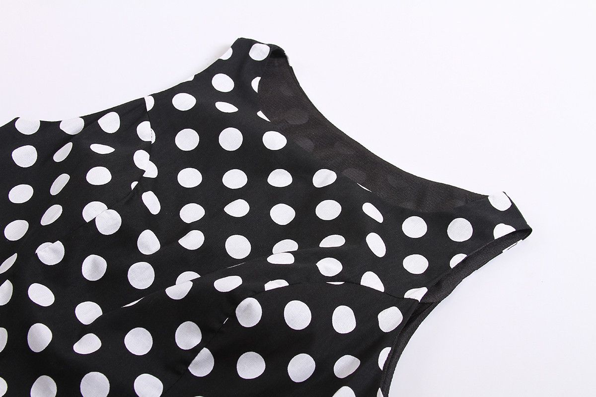 Other Polka Dots Vintage Style Women Dress Size XL / US 12-14 / IT 48-50 - 3 Thumbnail