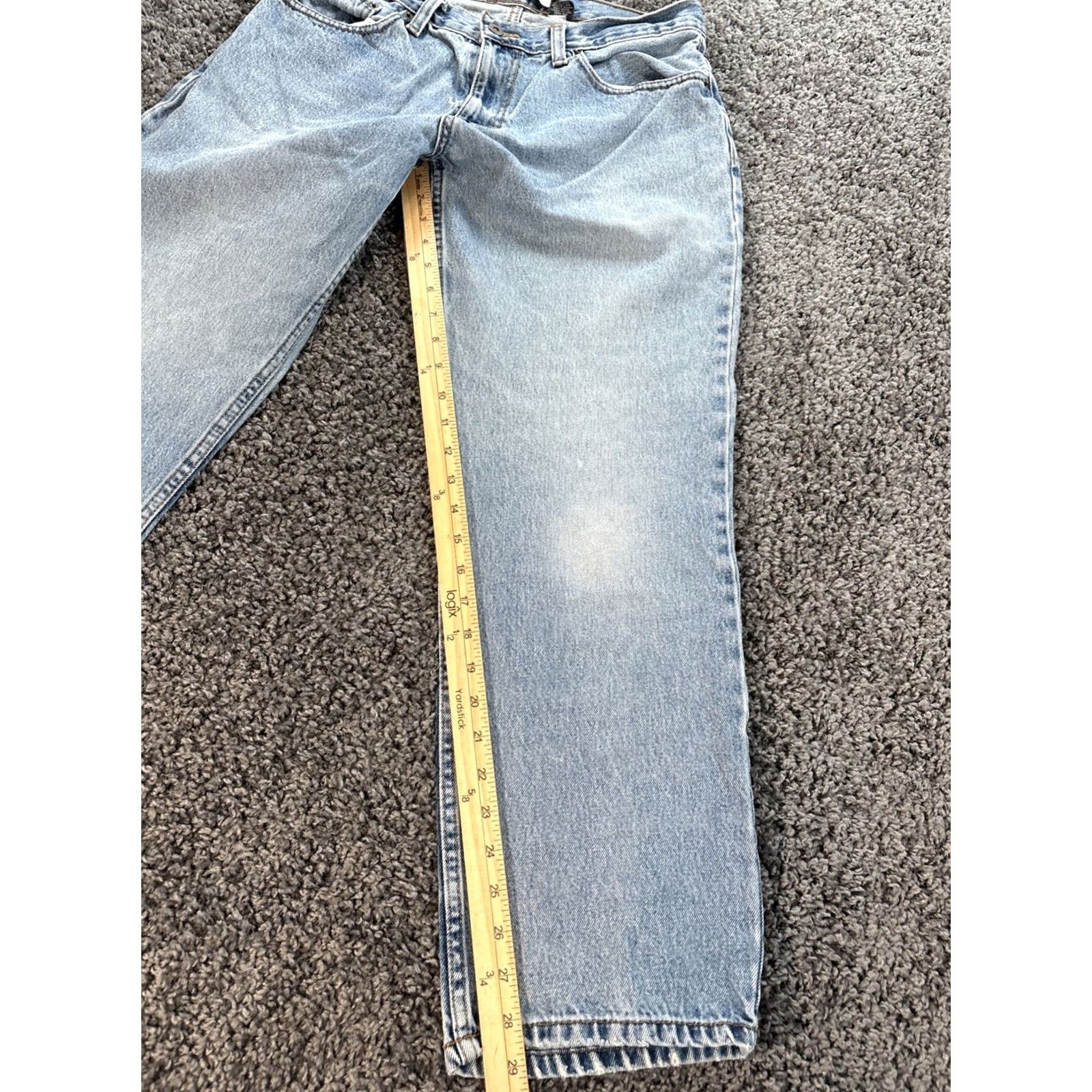 Vintage VINTAGE Urban Pipeline Jeans Baggy Men’s 33x30 Denim Light Wash Relaxed Bootcut Regular 30 In Inseam Blue Cotton Dark Wash Women? Size US 33 - 2 Thumbnail