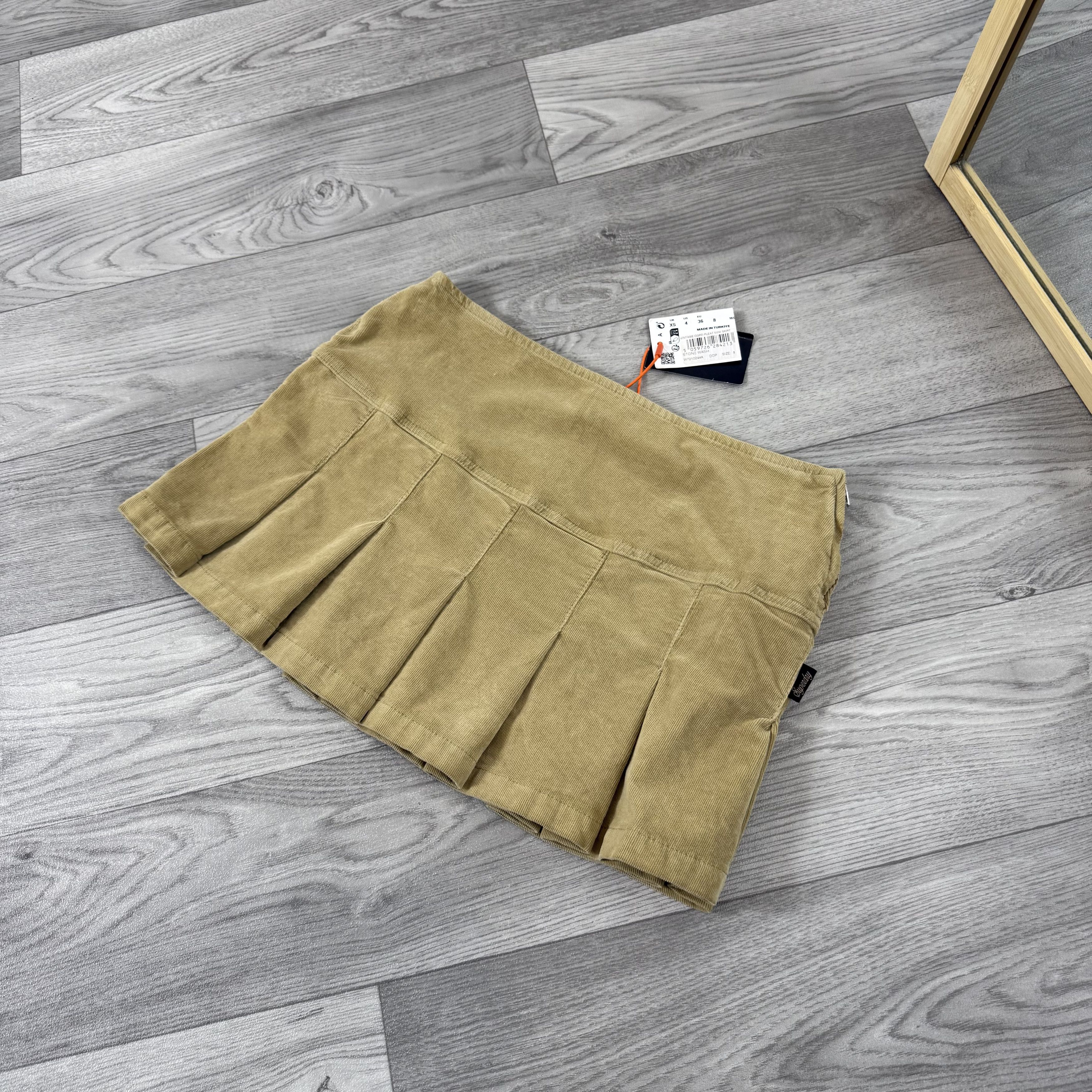 Superdry Superdry Beige NEW Tennis Mini Skirt XS Size 27" / US 4 / IT 40 - 3 Thumbnail