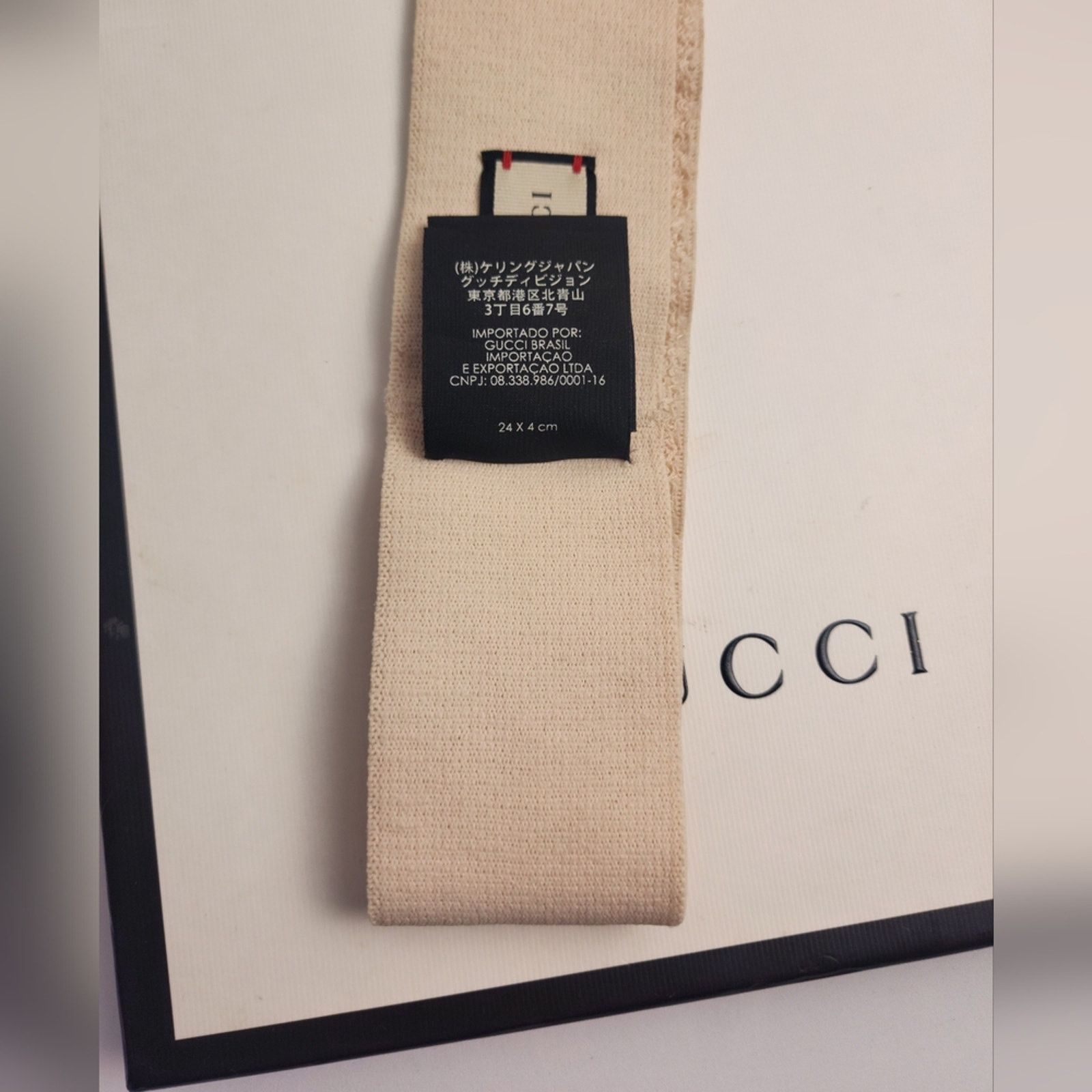 Gucci Gucci ivory beige Monogram print elastic headband Size ONE SIZE - 8 Thumbnail