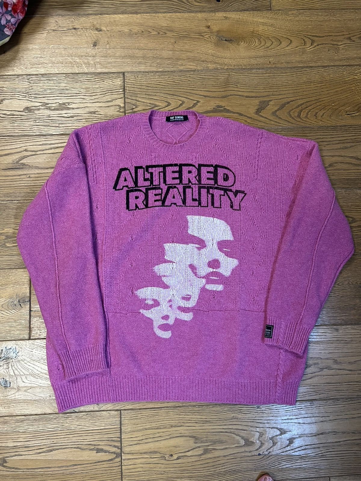 image of Raf Simons Raf Simon’S Aw22-23 Oversized Sweater in Pink, Men's (Size XL)