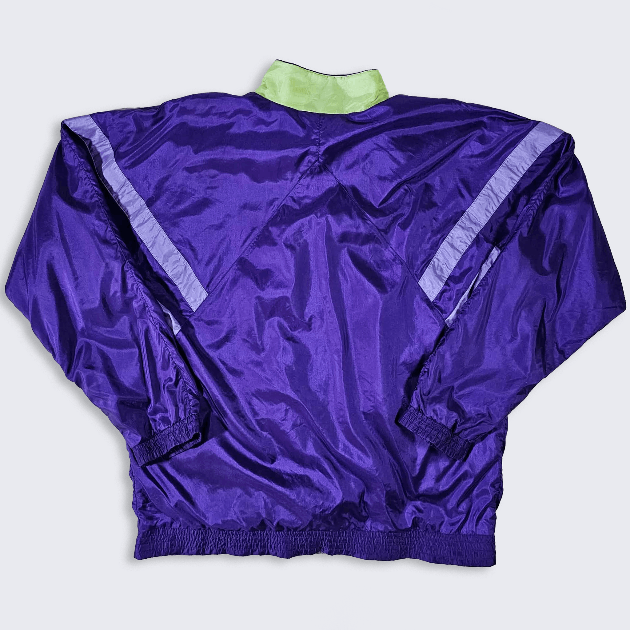 Adidas Adidas Vintage 90s Purple Shiny Full Track Suit Size US XL / EU 56 / 4 - 3 Thumbnail