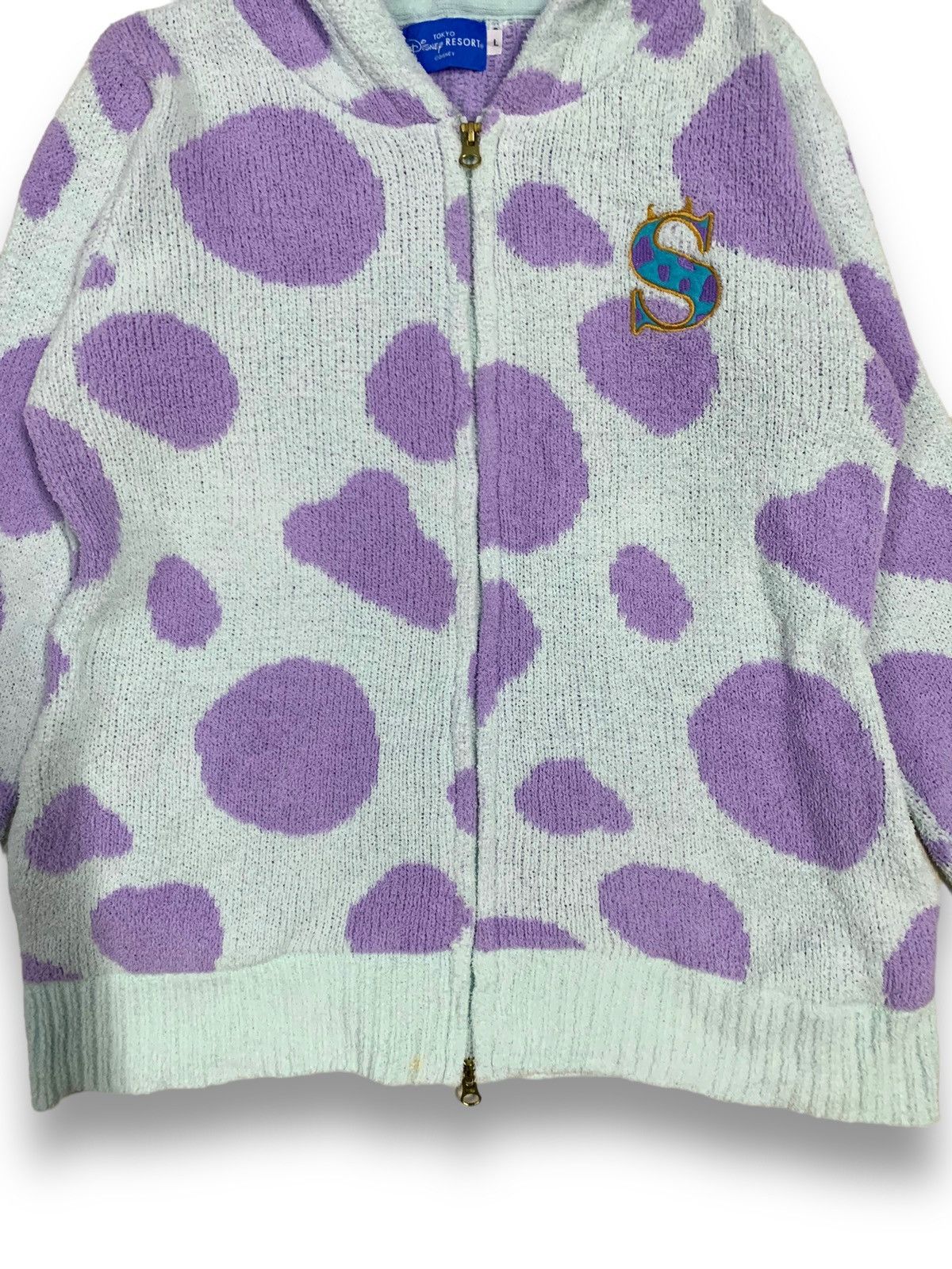 Disney Disney Tokyo Resort Pixar Knitted Sulley Fuzzy Sweater Size L / US 10 / IT 46 - 10 Thumbnail