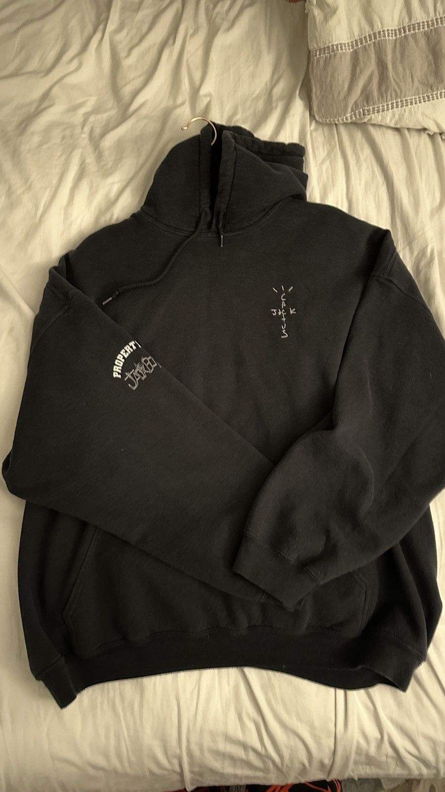 image of Travis Scott Cactus Jack Reality Hoodie in Black, Men's (Size XL)