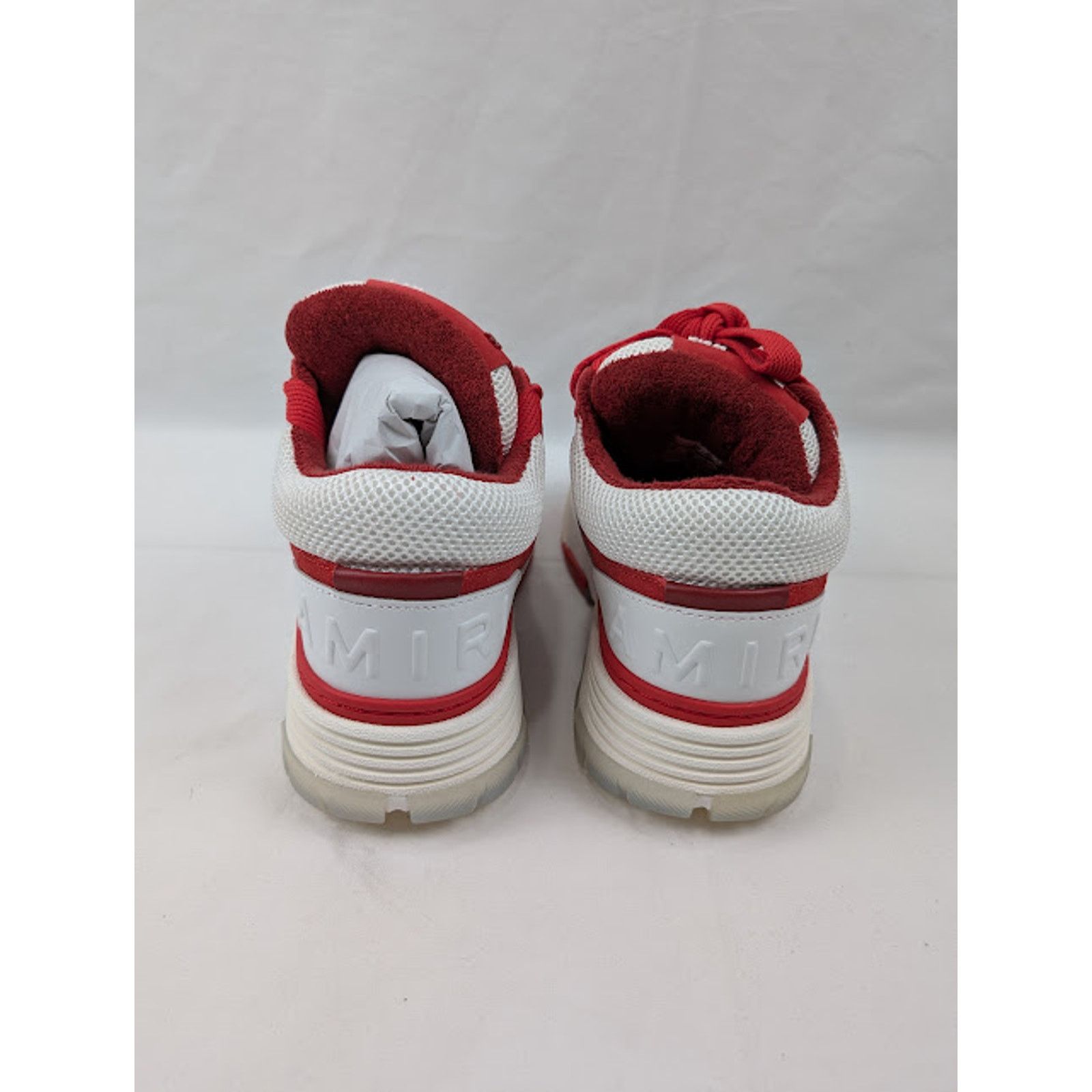 Amiri o1rshd1 Q:4 / MA-1 Low-Top Sneakers in White/ Red Size US 10 / EU 43 - 19 Thumbnail
