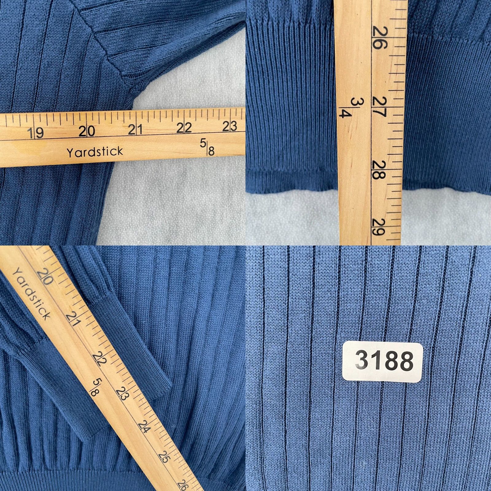 Vintage VINTAGE Tuttle Golf Sweater Shirt Adult Small Blue Stripe Cotton Rayon Italy Mens S Size US S / EU 44-46 / 1 - 8 Thumbnail