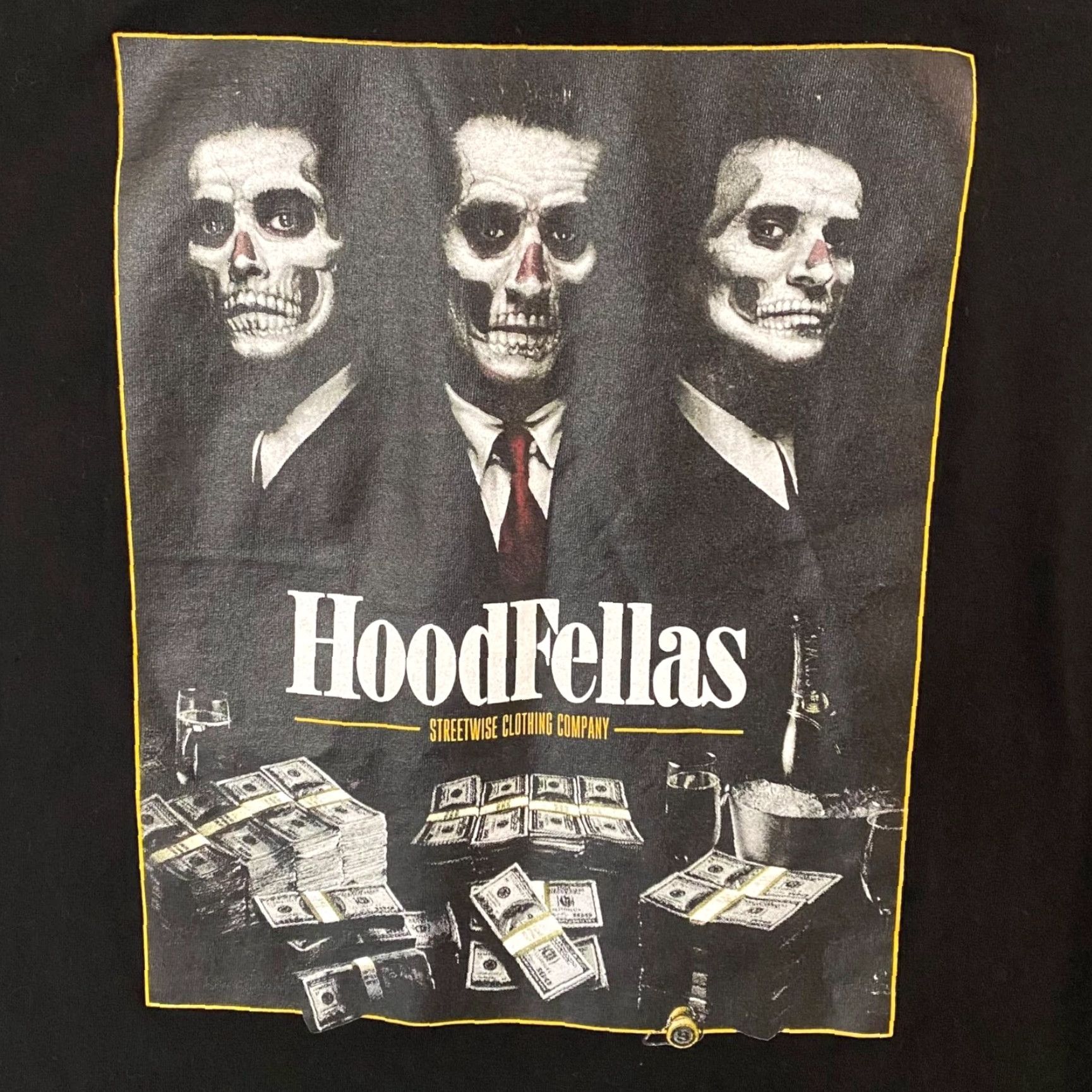 Vintage VINTAGE Streetwise Streetwise Goodfellas Graphic T-Shirt Black Men Large Short Sleeve Crew Neck Cotton Tee Mens 28.5" - Movie Theme Size US L / EU 52-54 / 3 - 6 Thumbnail