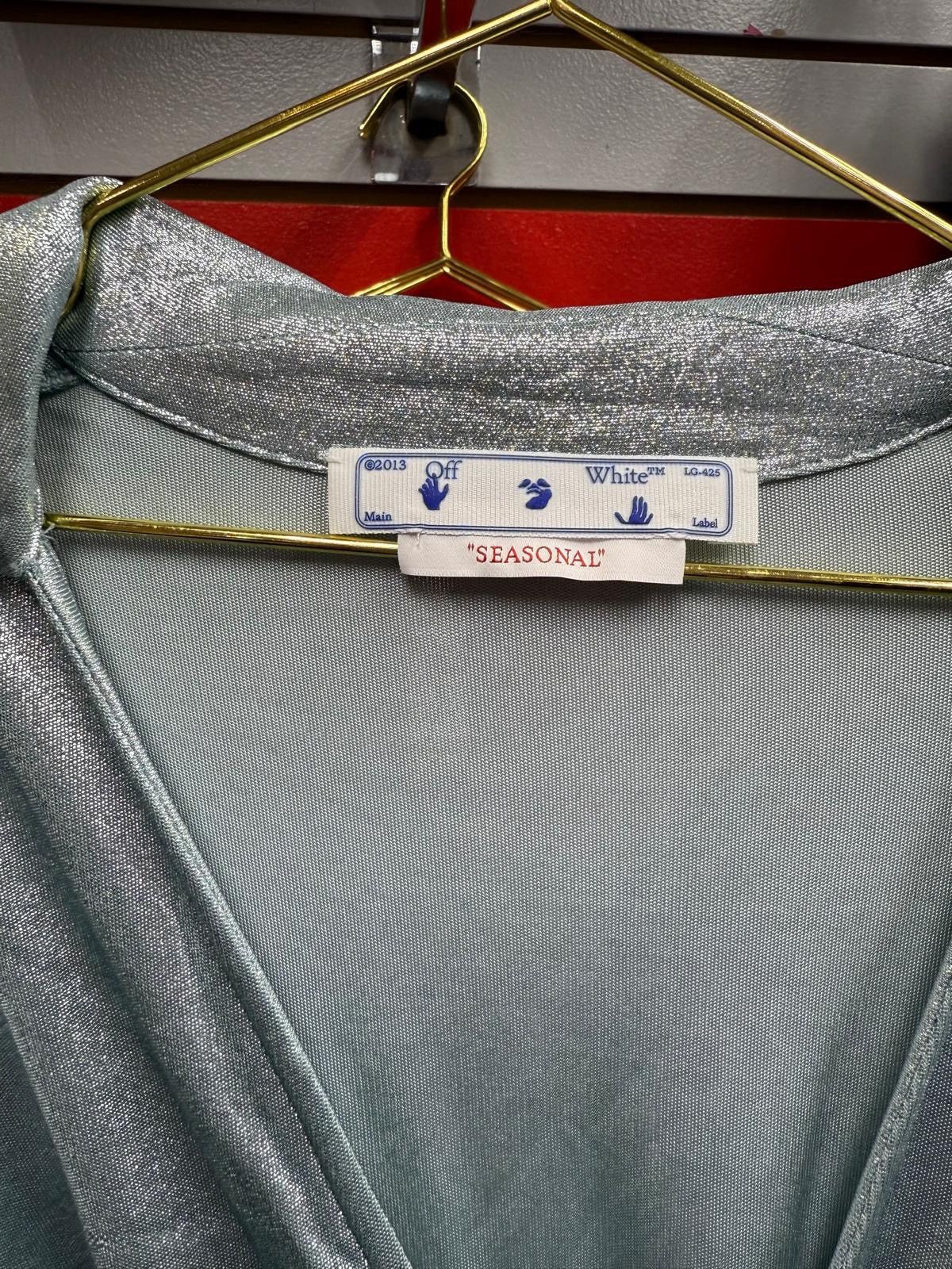 Off-White Off-White Sculpted Metallic Cut-Out Dress – New With Tags Size S / US 4 / IT 40 - 4 Thumbnail