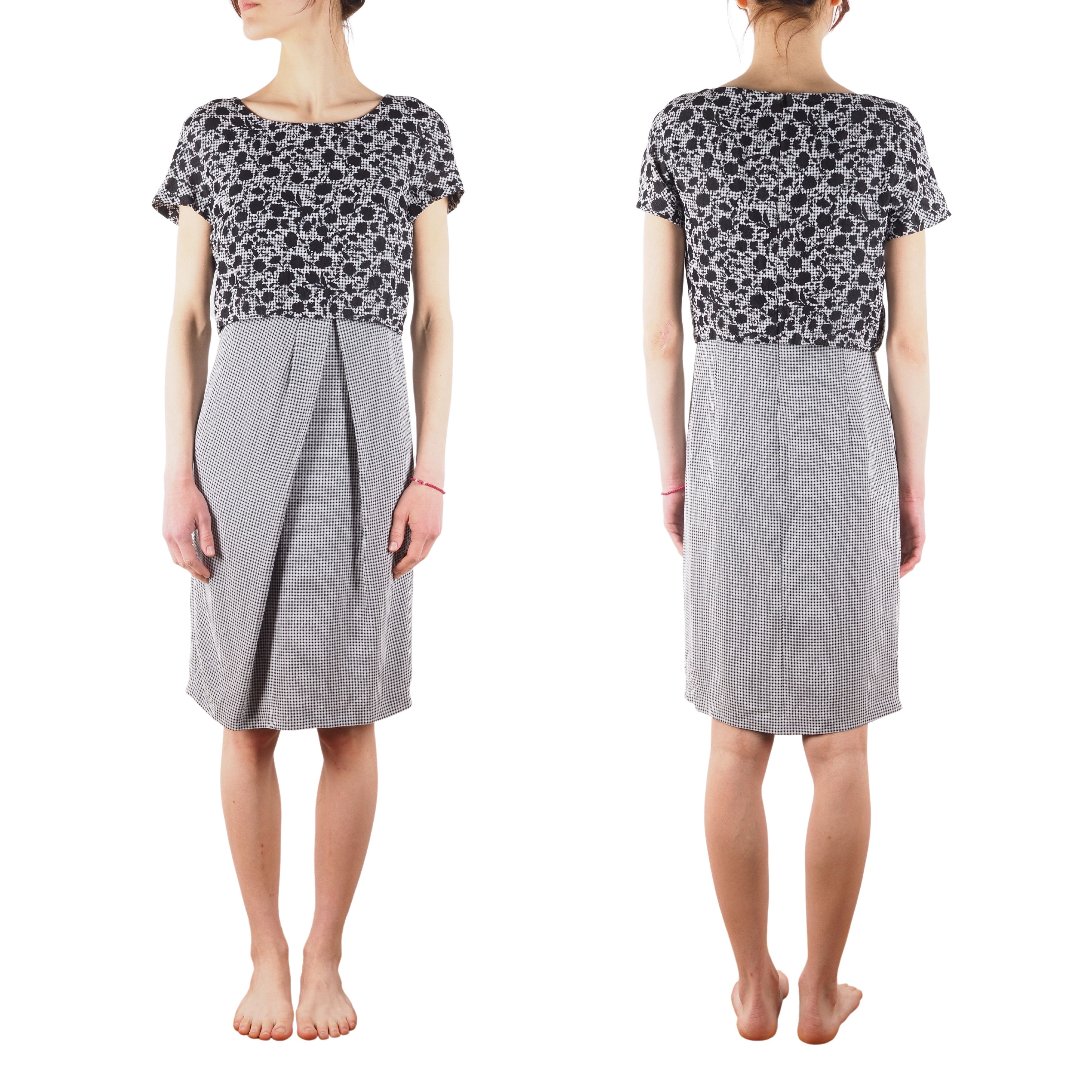 Max Mara × Weekend Max Mara Max Mara Weekend Short Sleeve Sheath Floral Check Dress Size M / US 6-8 / IT 42-44 - 1 Thumbnail