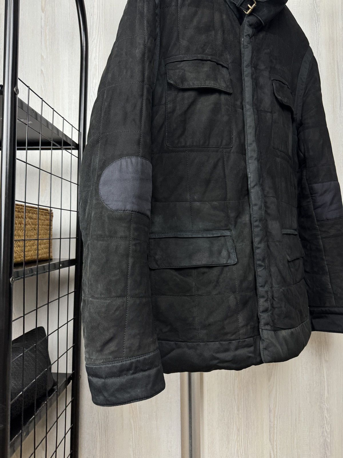 Yves Saint Laurent Yves Saint Laurent Rive Gauche leather suede biker jacket Size US L / EU 52-54 / 3 - 8 Thumbnail