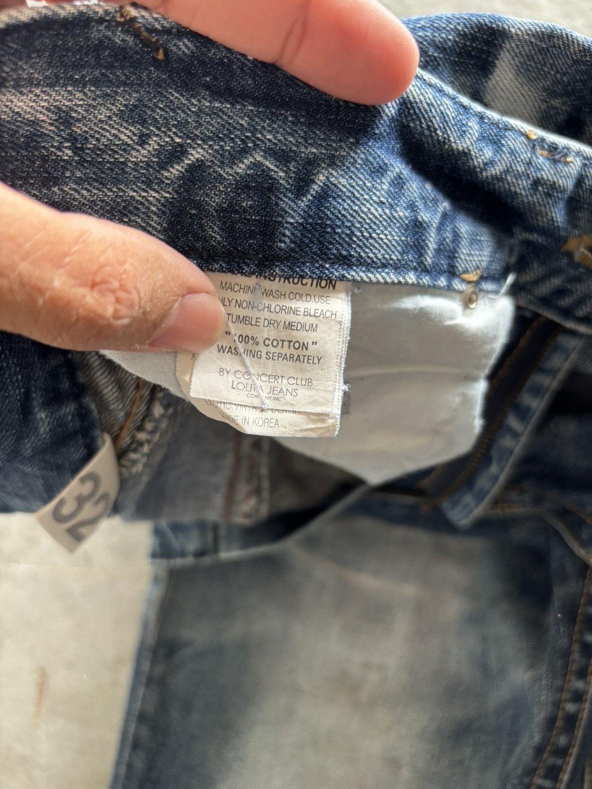If Six Was Nine y2k lolita washed fade japanese punk dope backpocket Size US 33 - 7 Thumbnail