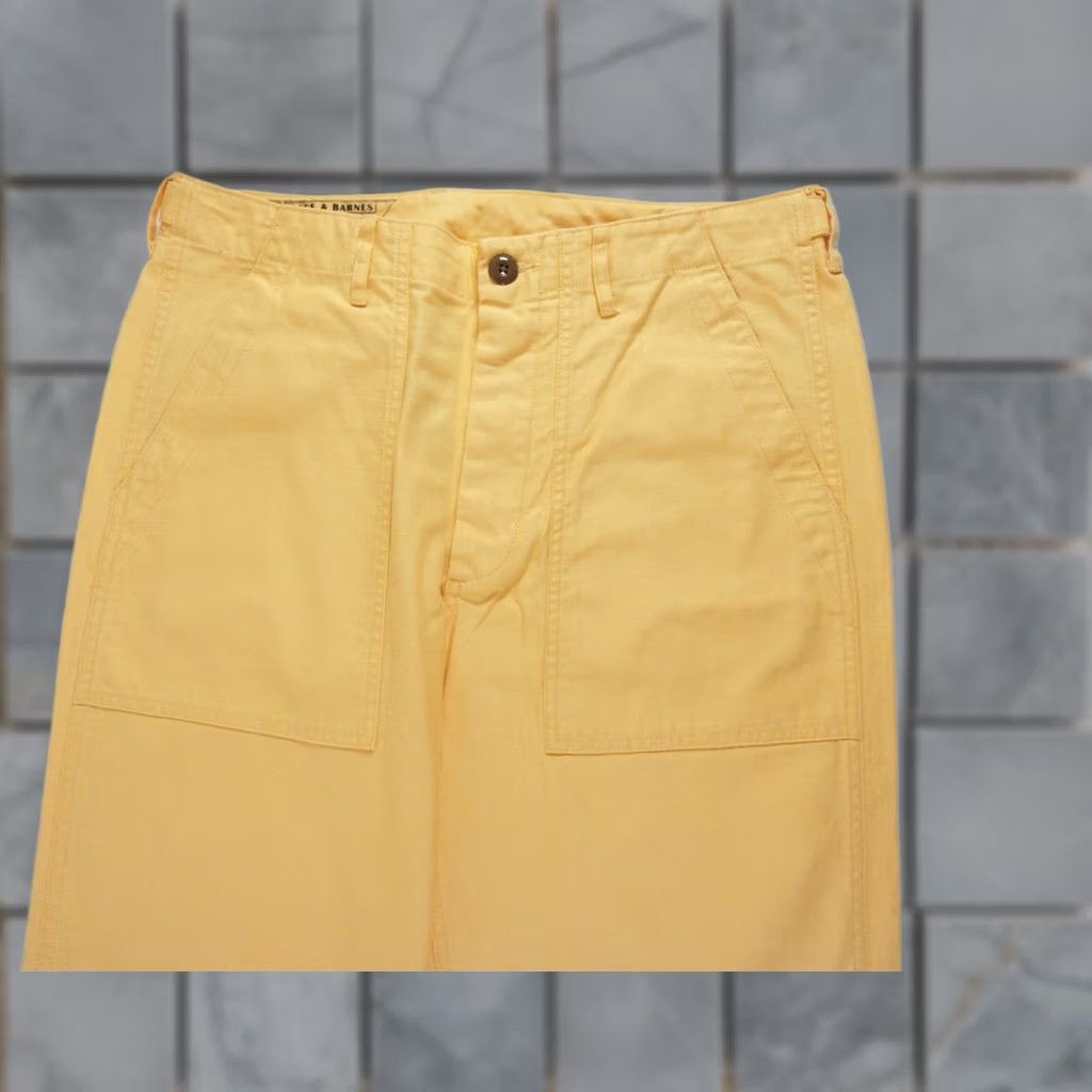 Wallace & Barnes Wallace & Barnes Pant Mens 32x30 Yellow Camp Pant Slub Cotton Outdoors NEW Size US 32 / EU 48 - 1 Thumbnail