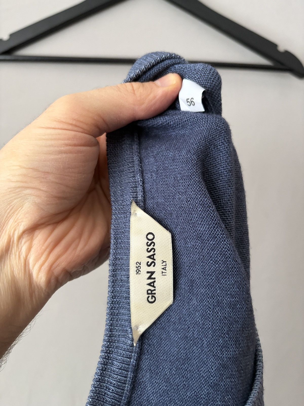 Gran Sasso Gran Sasso Sky Blue Wool Sweater Pullover Size US XL / EU 56 / 4 - 2 Thumbnail