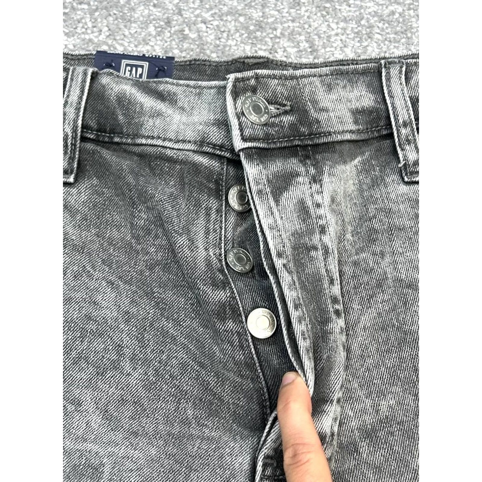 Gap Gap Shorts Womens 32 Gray Cheeky Denim Cotton Stretch High Rise Beach New Size 24" / US 00 / IT 34 - 2 Thumbnail