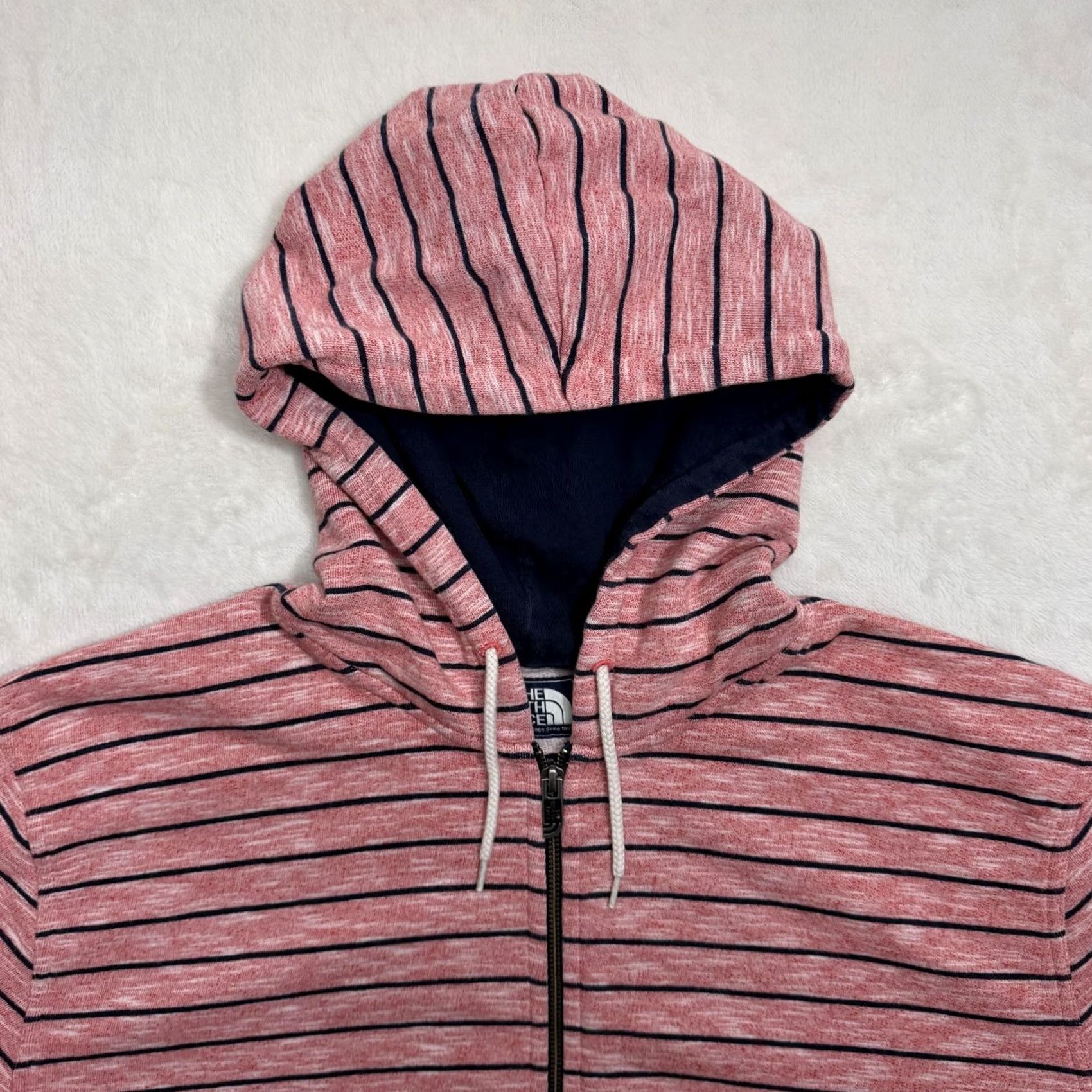 The North Face The North Face Hoodie Jacket Mens 2XL Red Striped Full Zip Knit Cotton Blend Size US XXL / EU 58 / 5 - 2 Thumbnail