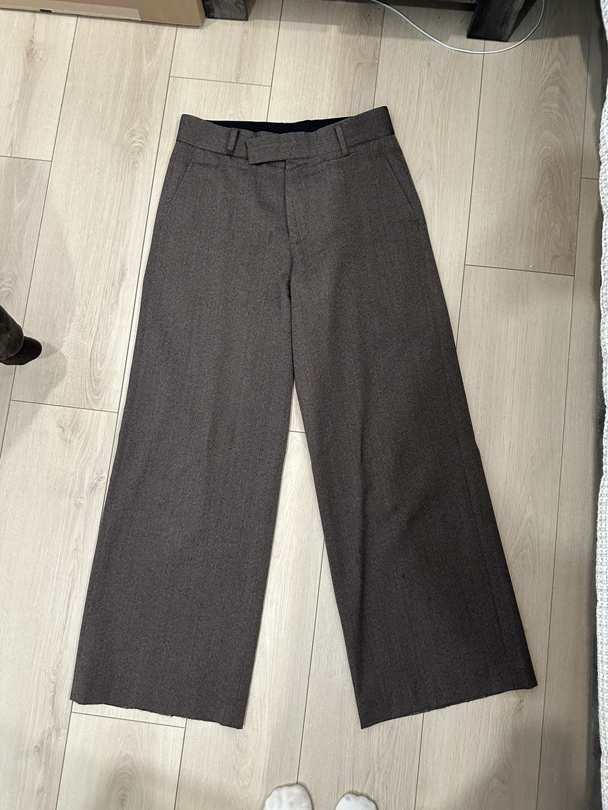 Other Yuki Hashimoto Brown Wide Leg Suit Trousers Size US 32 / EU 48 - 3 Thumbnail