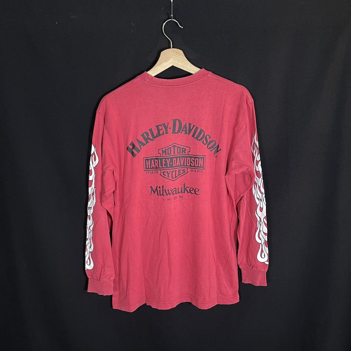 Harley Davidson Harley Davidson Milwaukee Flames L/S Fades Tshirt Size US M / EU 48-50 / 2 - 2 Thumbnail