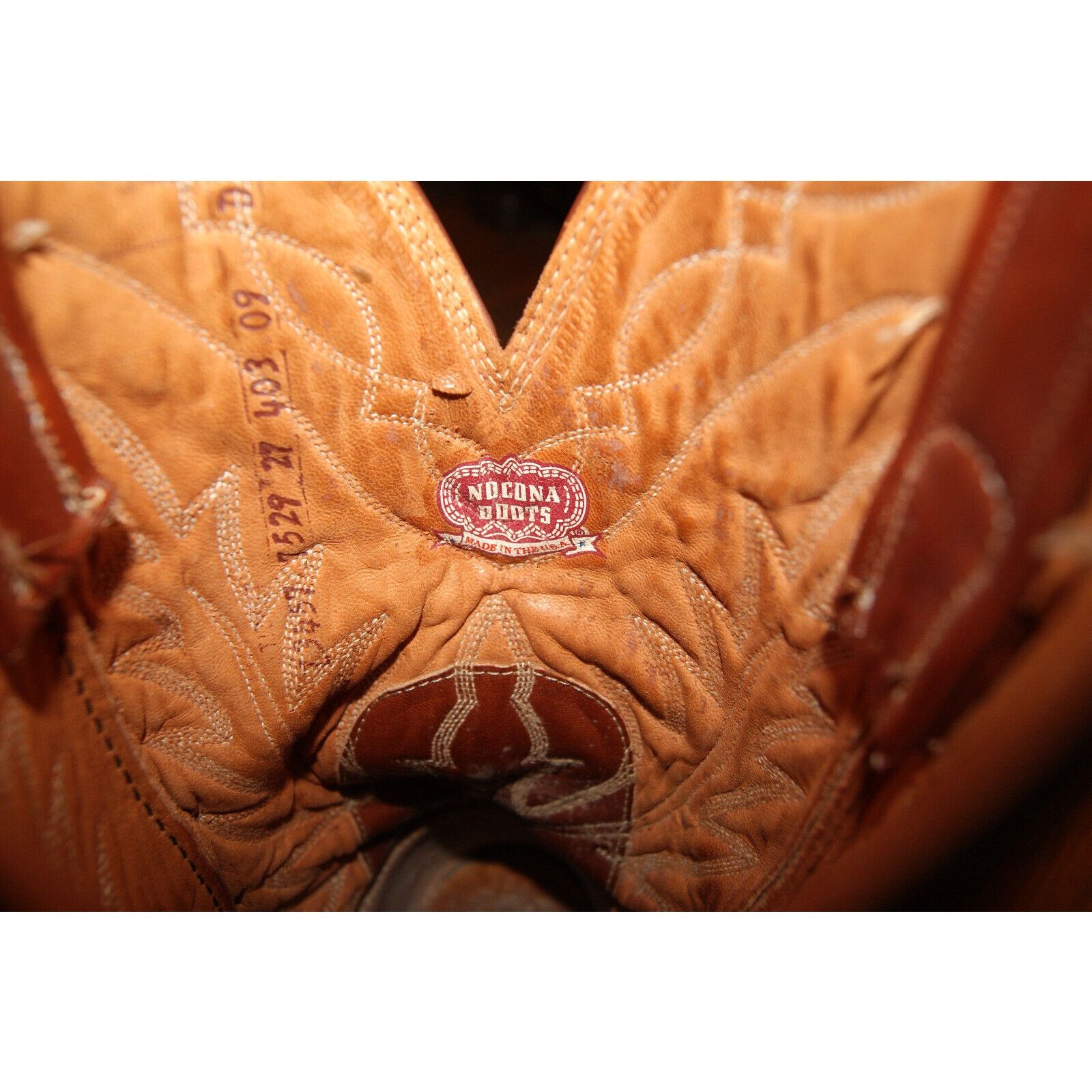 Nocona Boots Nocona Western Cowboy Boots 9 D Brown Redwood Deertan USA Size US 9 / EU 42 - 10 Thumbnail