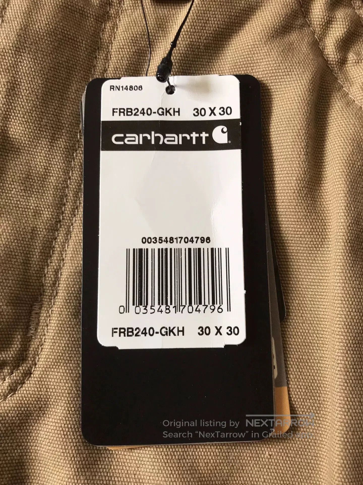 Carhartt Carhartt FRB240 Cargo Work Pants. Size US 30 / EU 46 - 8 Thumbnail