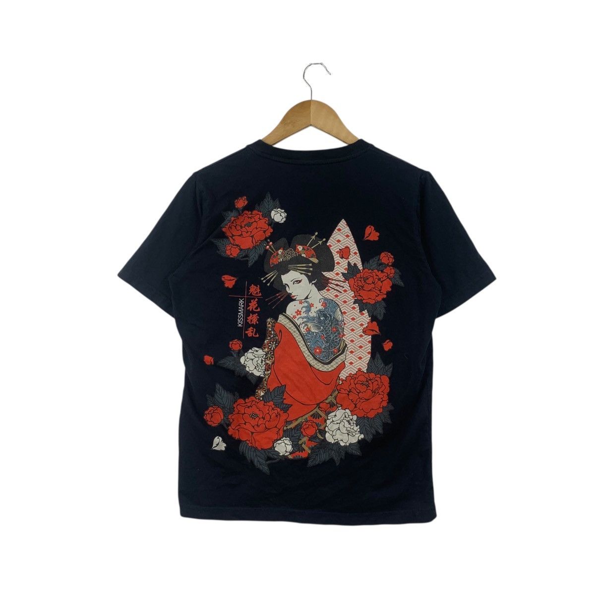 Other KISSMARK JAPAN GEISHA Sukajan Traditional Art Tee Shirt Size S / US 4 / IT 40 - 1 Thumbnail