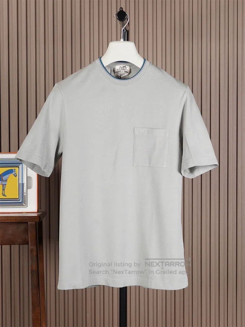 Hermes Hermes Beige Short Sleeve T-Shirt Size US S / EU 44-46 / 1 - 1 Thumbnail