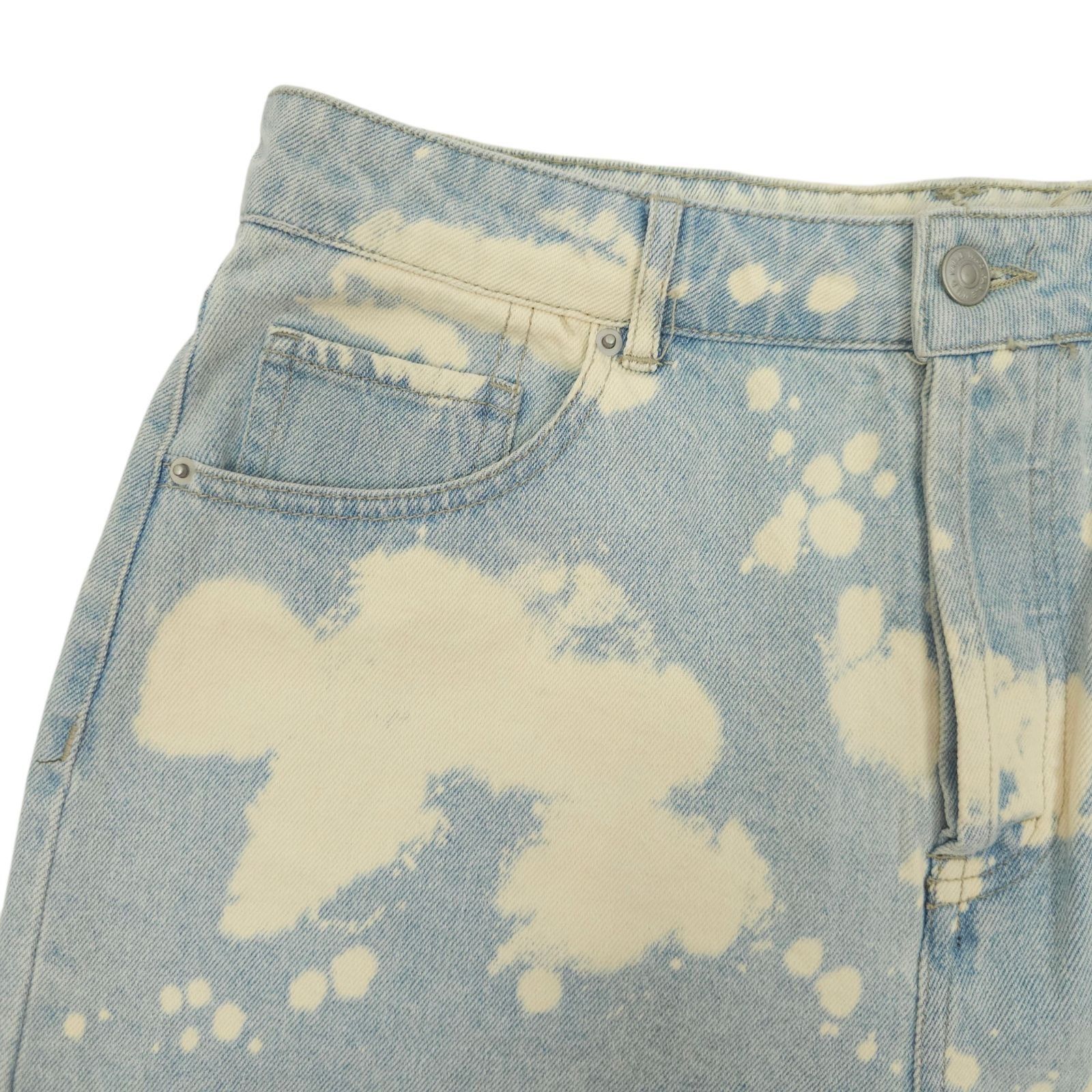 Other Wild Fable Denim Shorts 10 Bleach Dye Festival Grunge High R Size 32" / US 10 / IT 46 - 10 Thumbnail